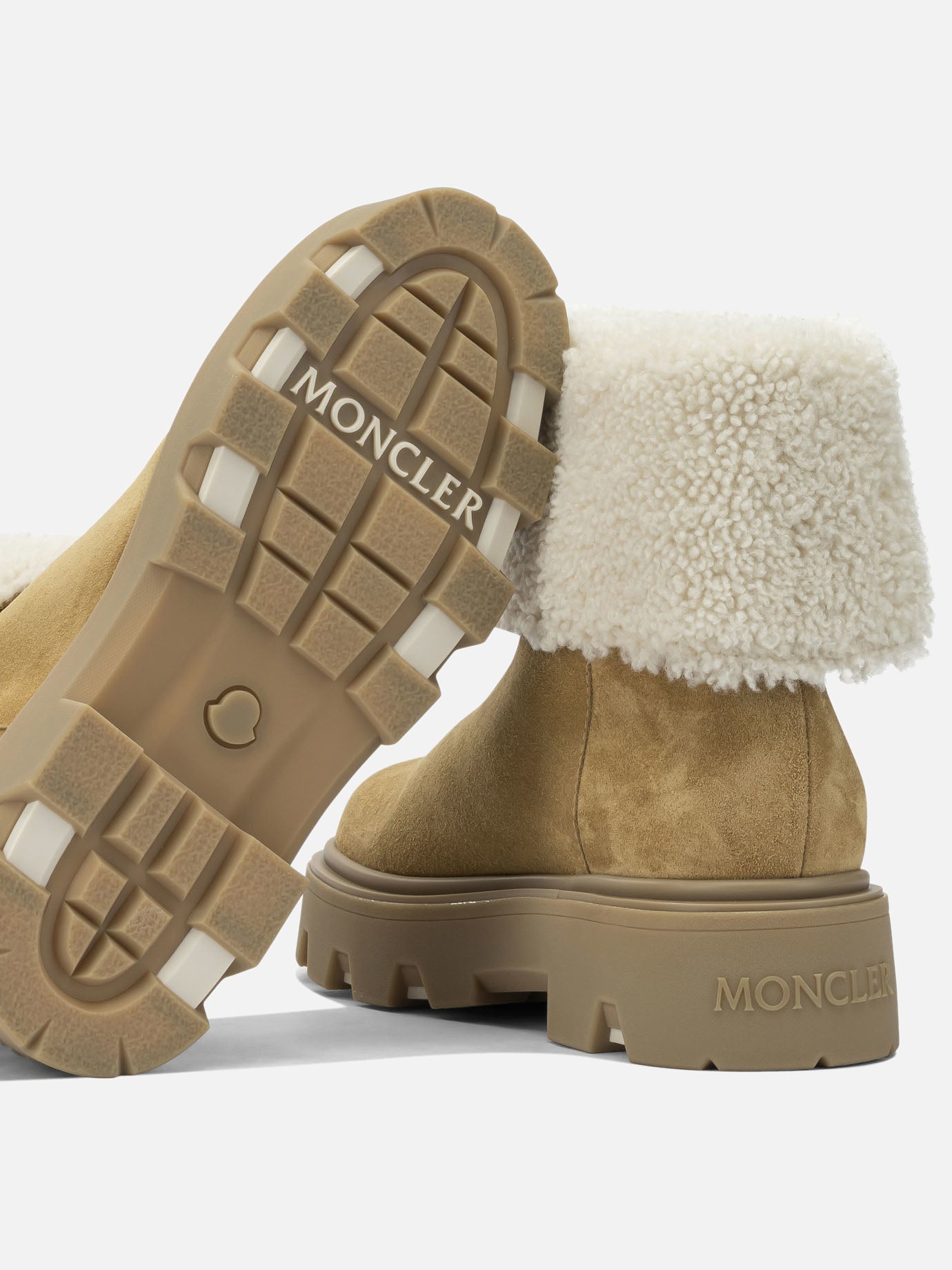 Pull-on boots 100% shearling - 100% rubber Beige - Moncler Women | PDP | VIETTI Online Store | Zoom-Modal_5