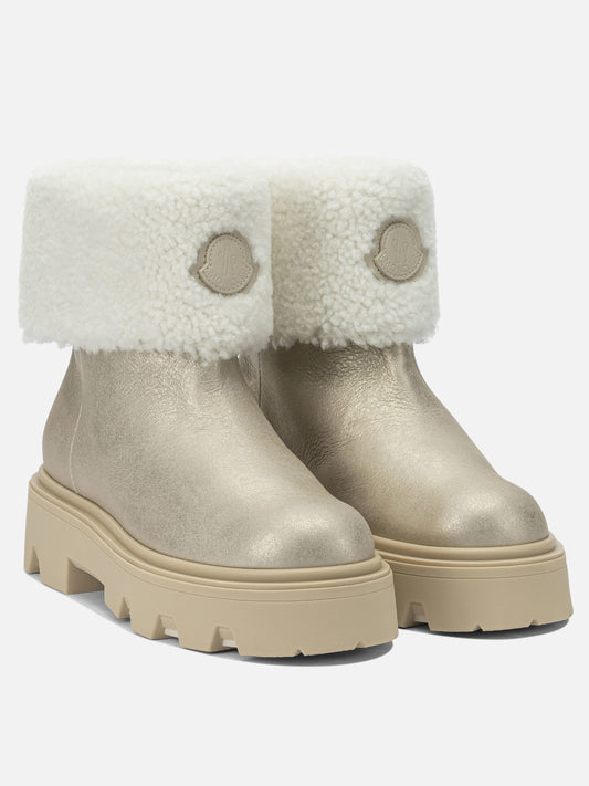 Pull-on boots 100% shearling - 100% rubber Gold - Moncler Women | PLP | VIETTI Online Store | 2
