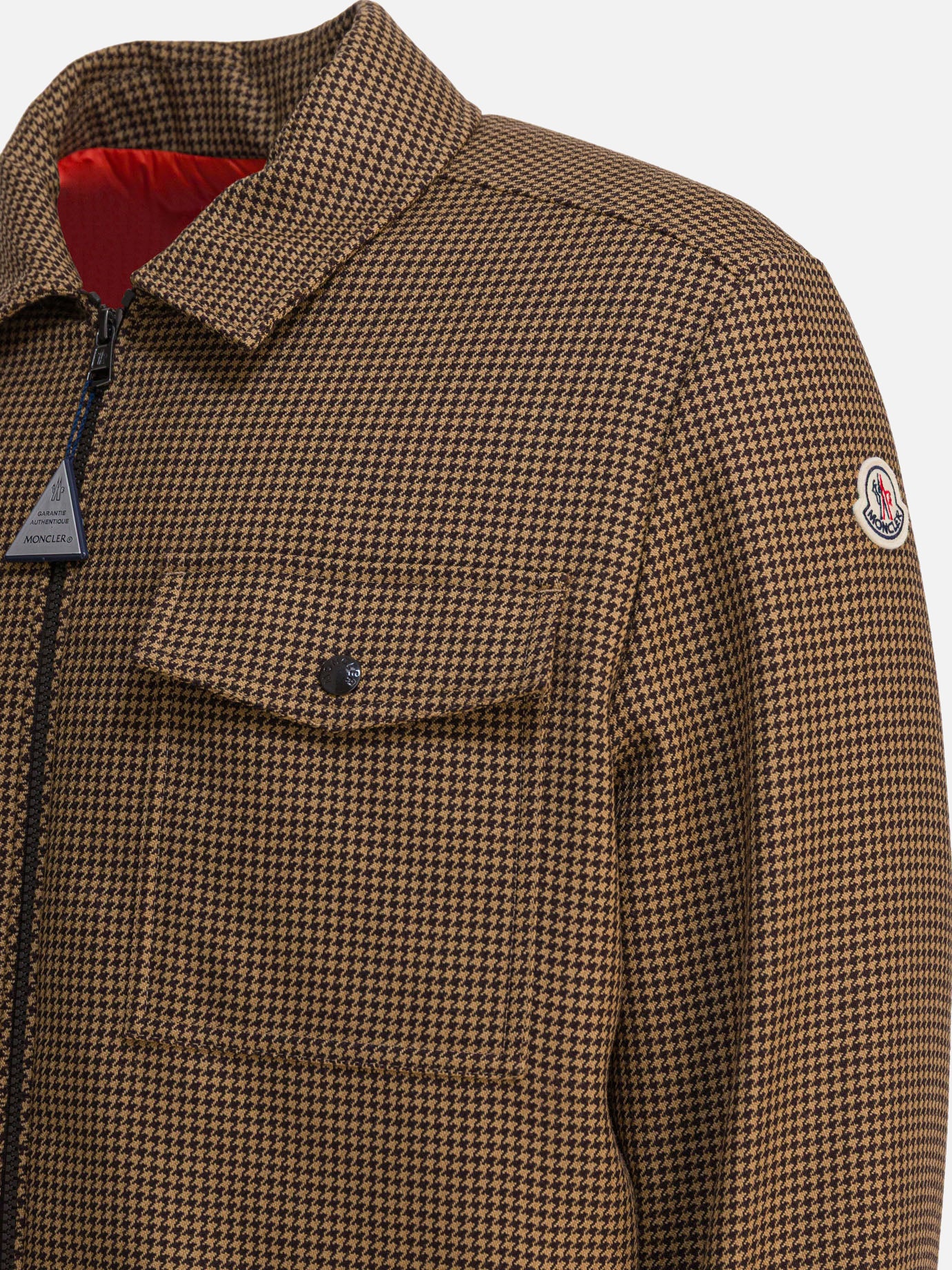 Down jackets Houndstooth Brown - Moncler Men | PDP | VIETTI Online Store | Zoom-Modal_4