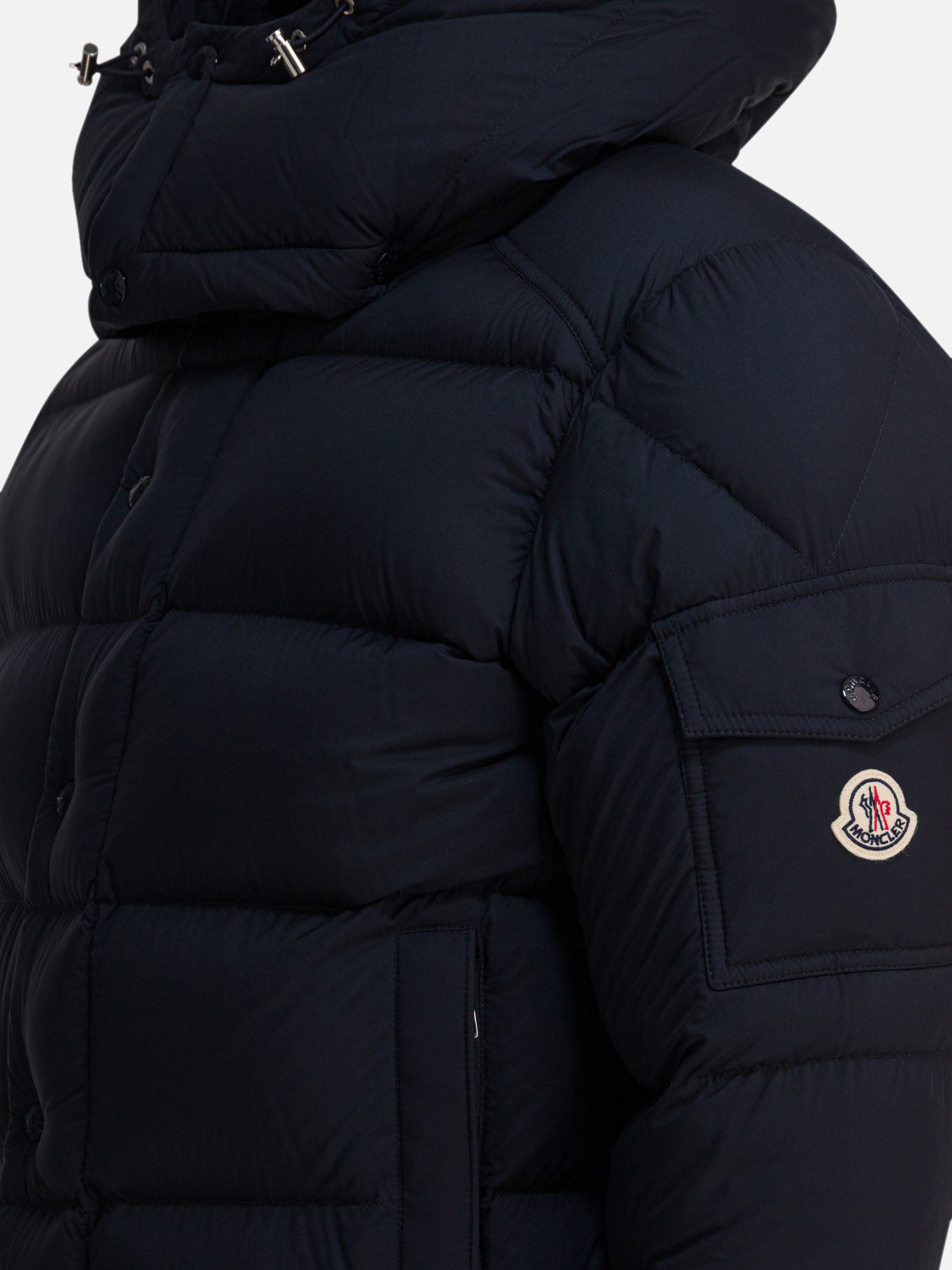 Down jackets Solid colour Blue - Moncler Men | PDP | VIETTI Online Store | Zoom-Modal_4