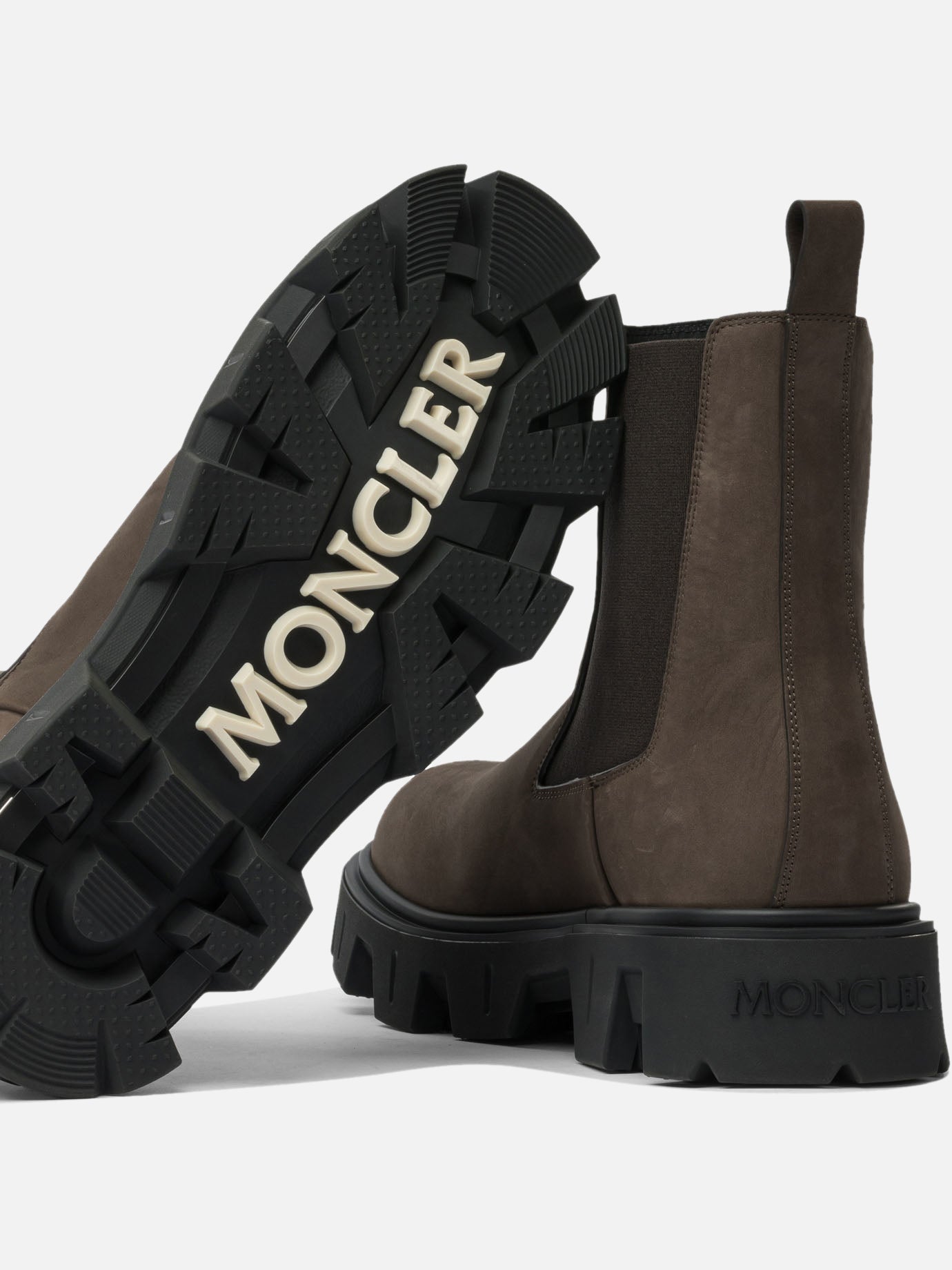 Chelsea boots 100% real leather - 100% polyamide Brown - Moncler Men | PDP | VIETTI Online Store | Zoom-Modal_5