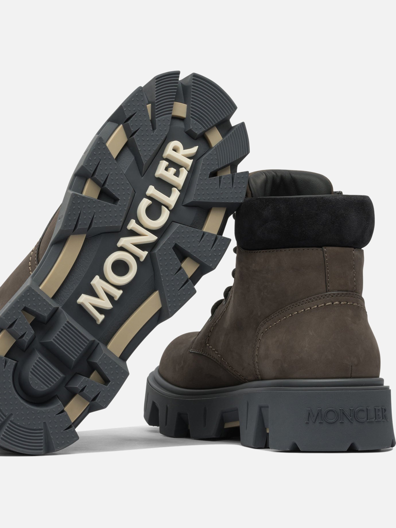 Hiking shoes 100% leather - 100% rubber Brown - Moncler Men | PDP | VIETTI Online Store | Zoom-Modal_5