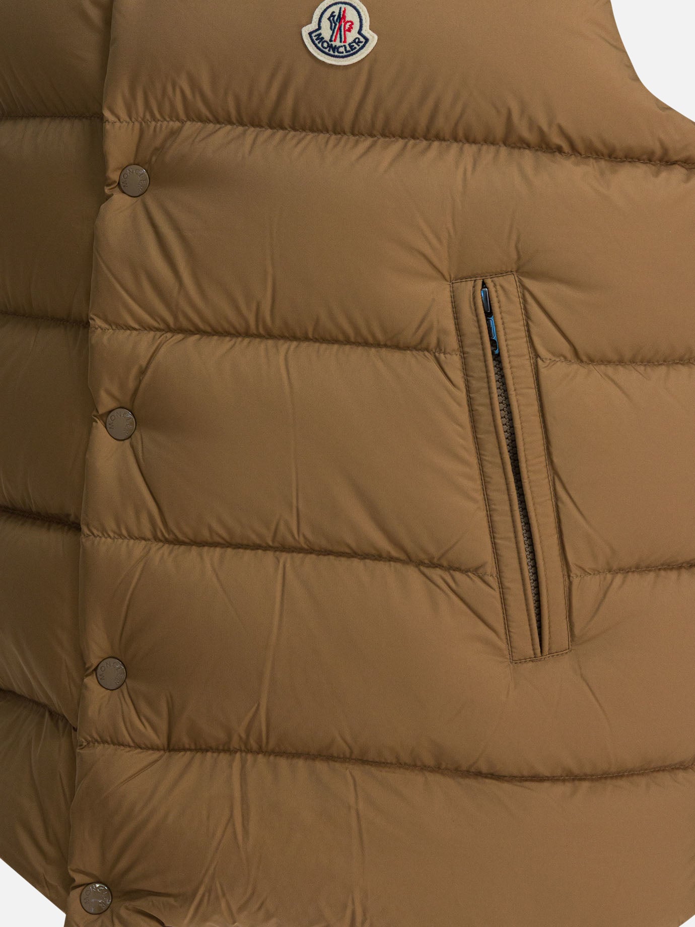 Giacche smanicate Logo Beige - Moncler Uomo | PDP | VIETTI Online Store | Zoom-Modal_4