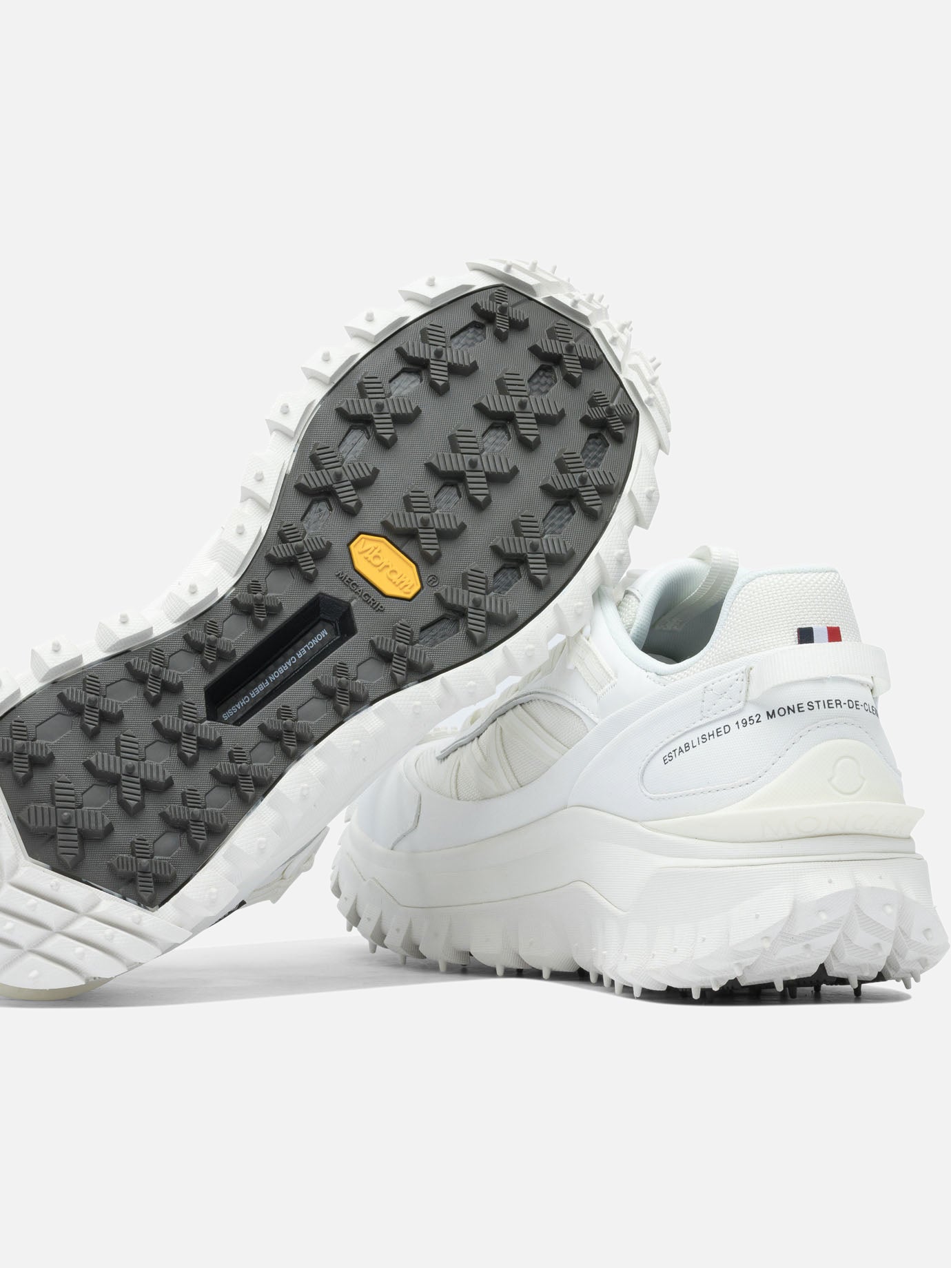 Low top sneakers 60% nylon 40% leather - 100% rubber White - Moncler Men | PDP | VIETTI Online Store | Zoom-Modal_5