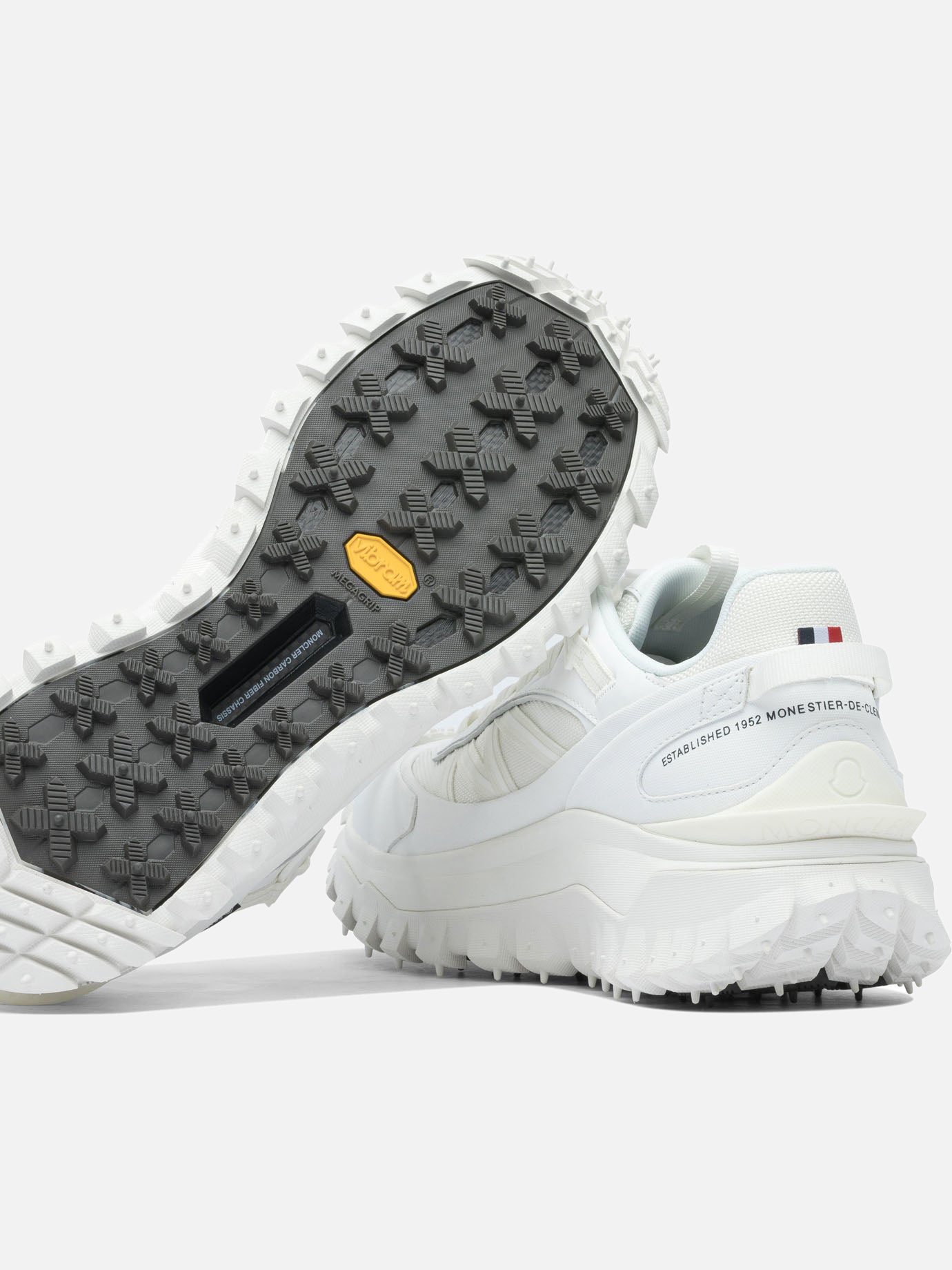 Low top sneakers 60% nylon 40% leather - 100% rubber White - Moncler Women | PDP | VIETTI Online Store | Zoom-Modal_5
