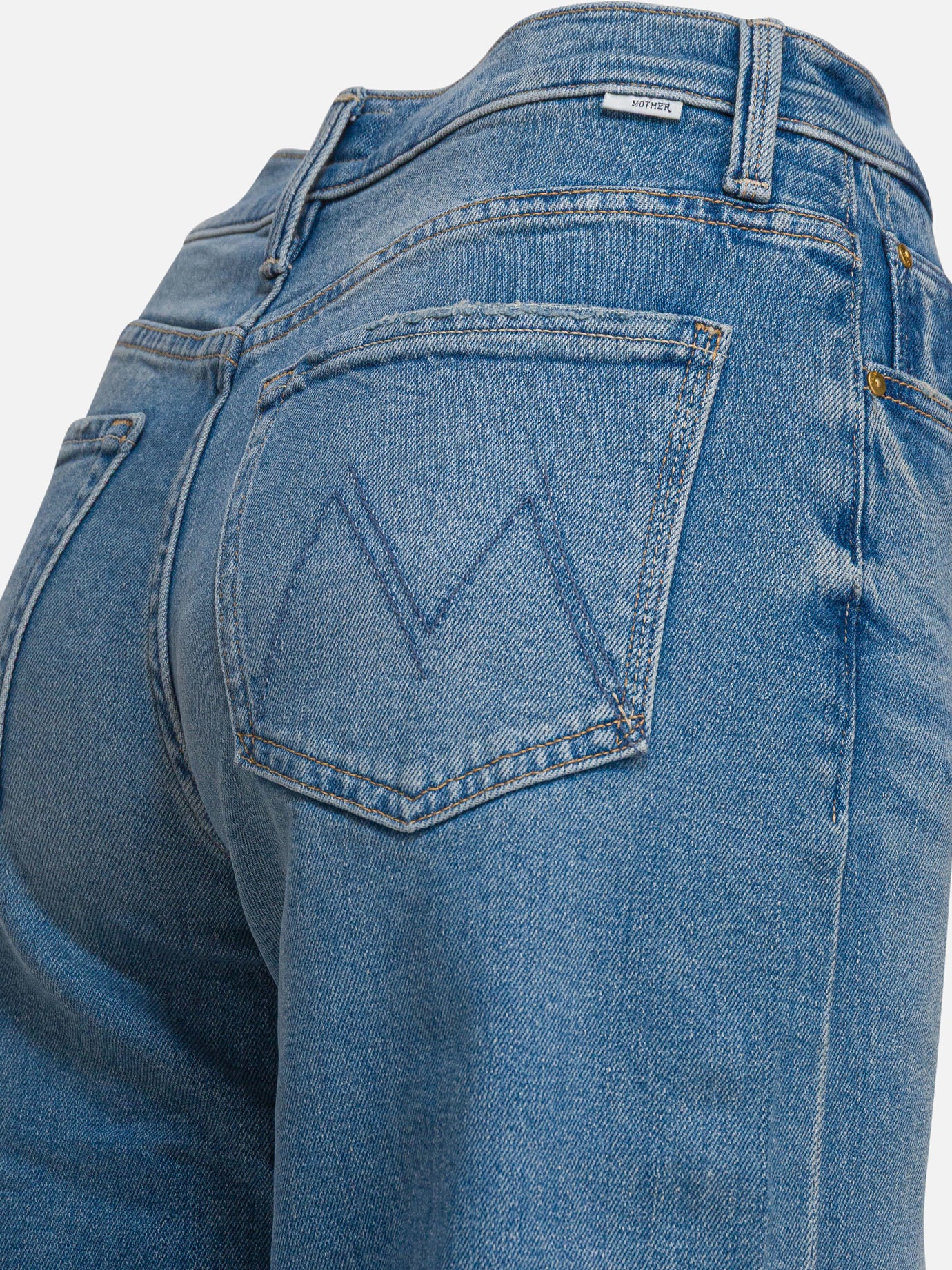 Straight-leg jeans Solid colour Blue - MOTHER Denim Women | PDP | VIETTI Online Store | Zoom-Modal_4