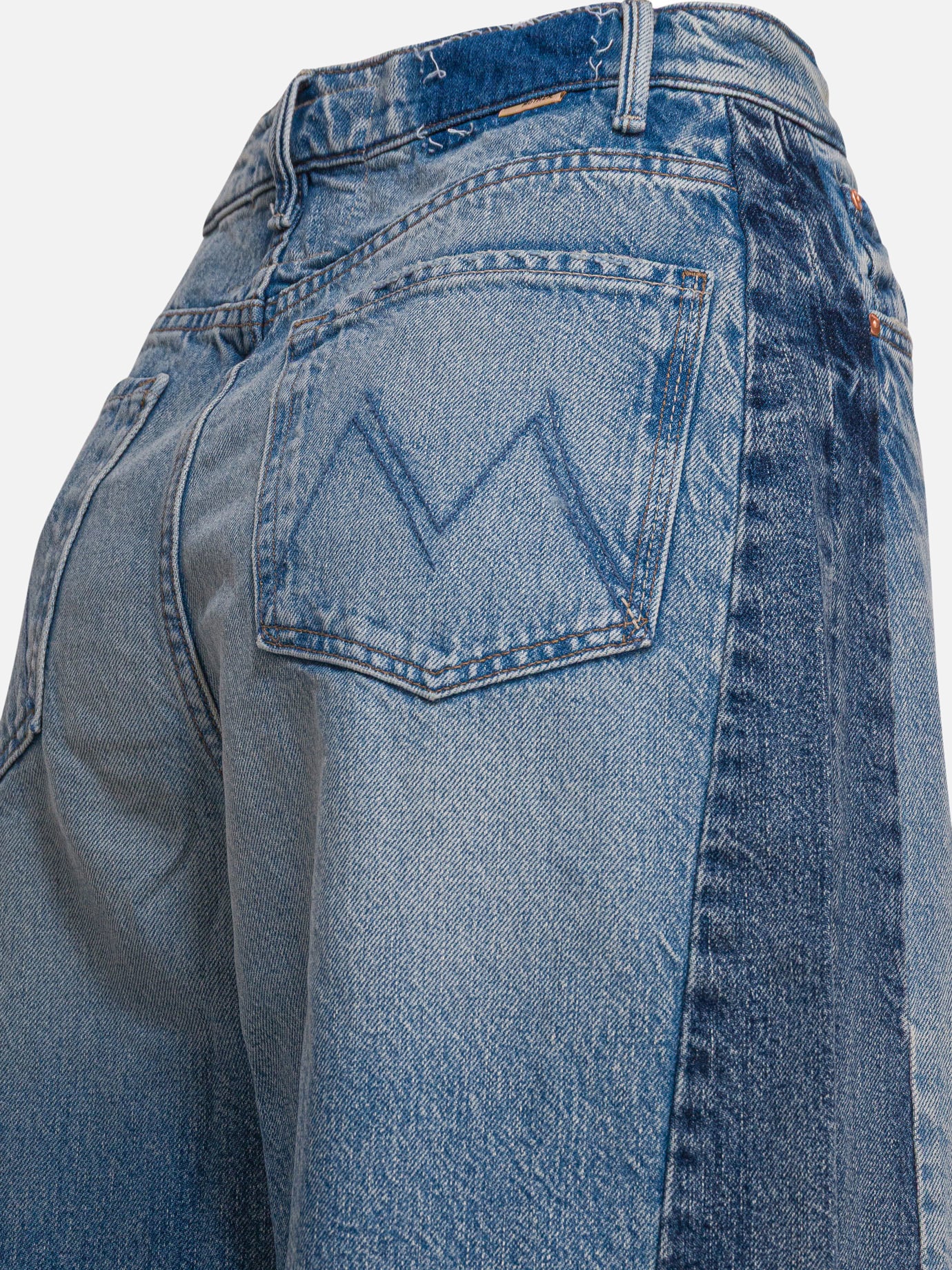 Wide-leg jeans Solid colour Blue - MOTHER Denim Women | PDP | VIETTI Online Store | Zoom-Modal_4