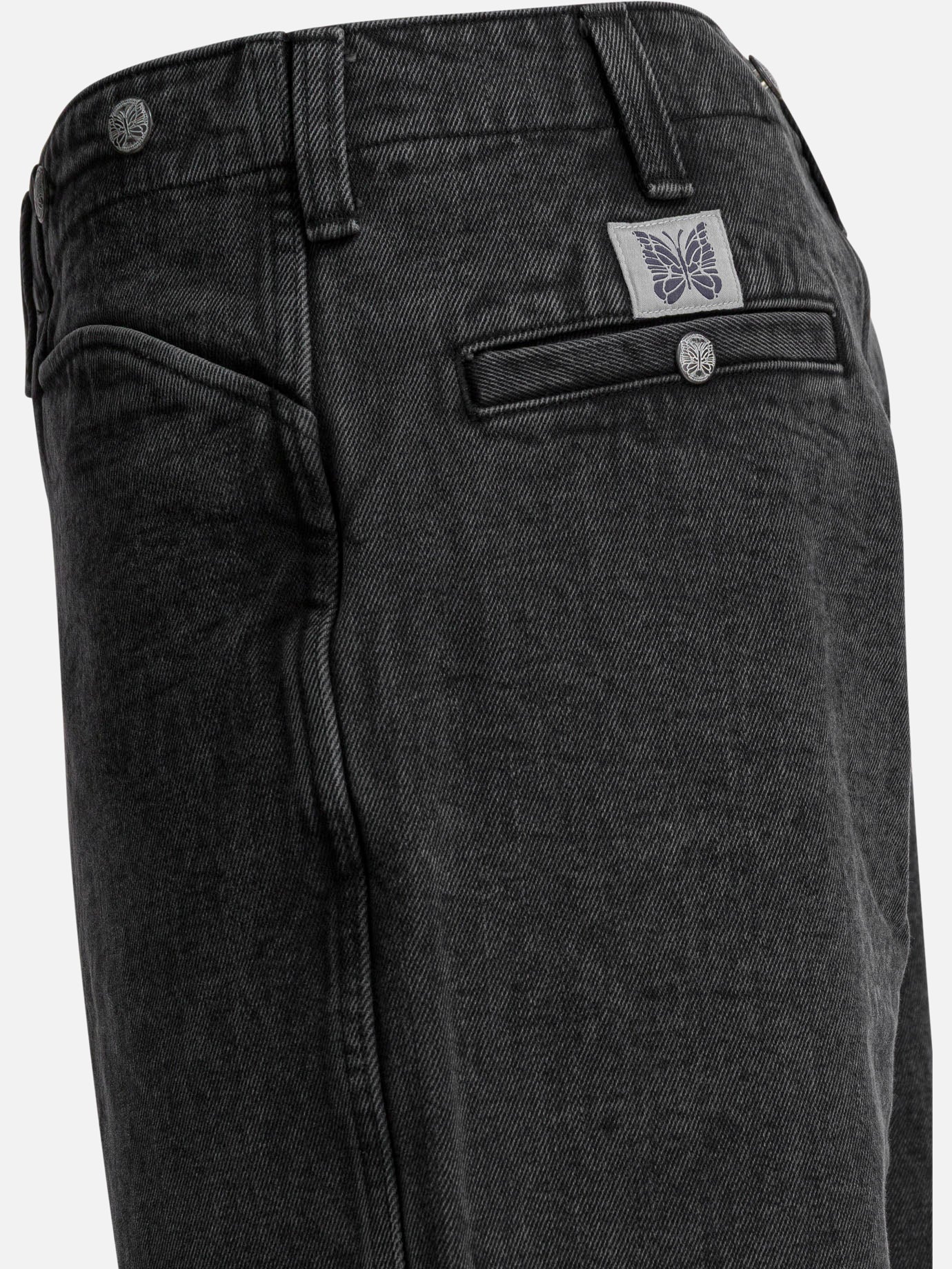Wide-leg jeans Solid colour Black - Needles Men | PDP | VIETTI Online Store | Zoom-Modal_4