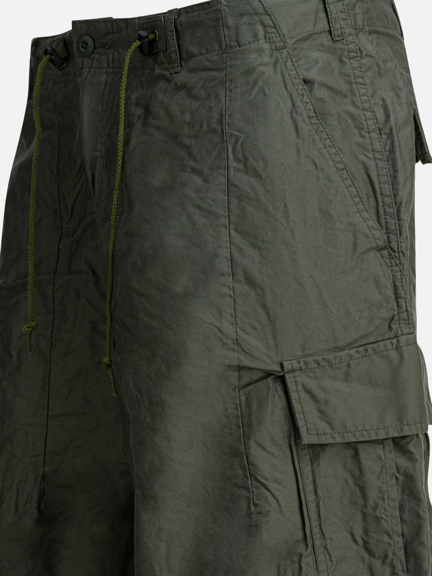 Cargo & parachute trousers Solid colour Green - Needles Men | PDP | VIETTI Online Store | Zoom-Modal_4