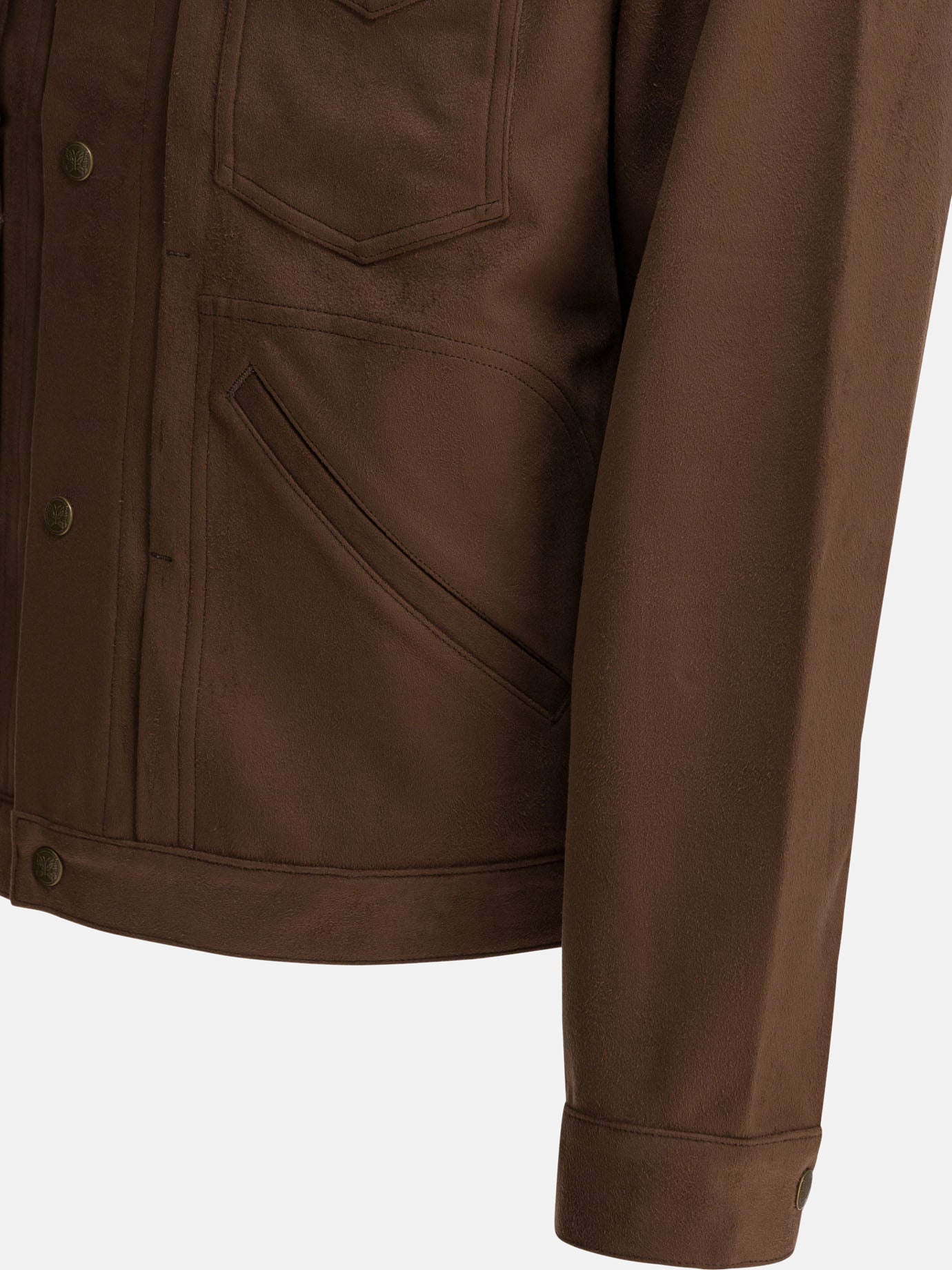 Overshirt jackets Logo Brown - Needles Men | PDP | VIETTI Online Store | Zoom-Modal_4