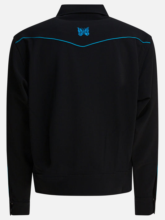 Overshirt jackets Logo Black - Needles Men | PLP | VIETTI Online Store | 2