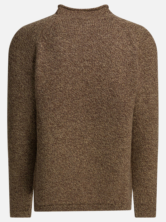 Crewneck sweaters Solid colour Brown - nonnative Men | PLP | VIETTI Online Store | 2