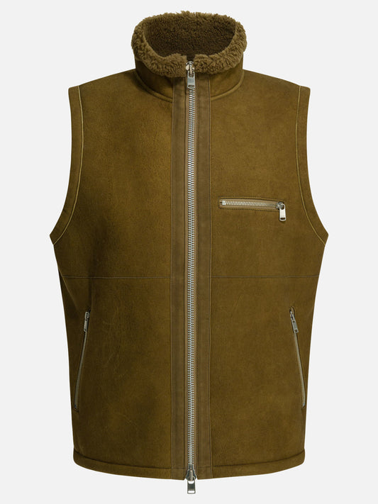 nonnative Shearling sleeveless jacket Brown