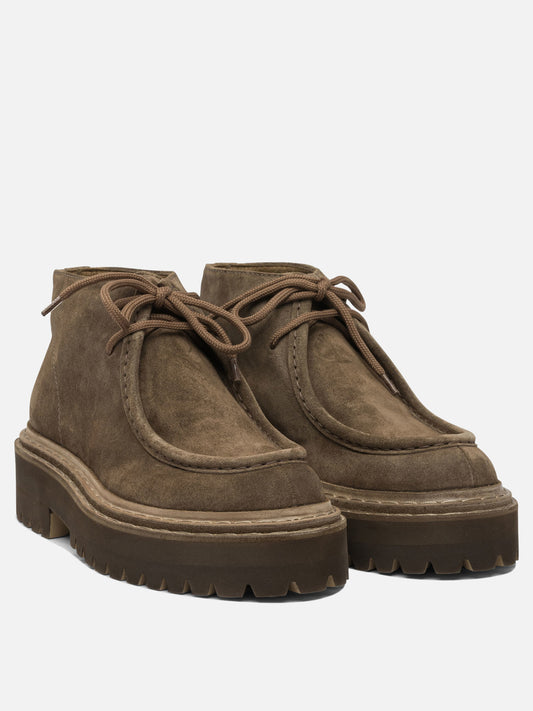 Laced loafers 100% suede - 100% rubber Beige - Officine Creative Women | PLP | VIETTI Online Store | 2