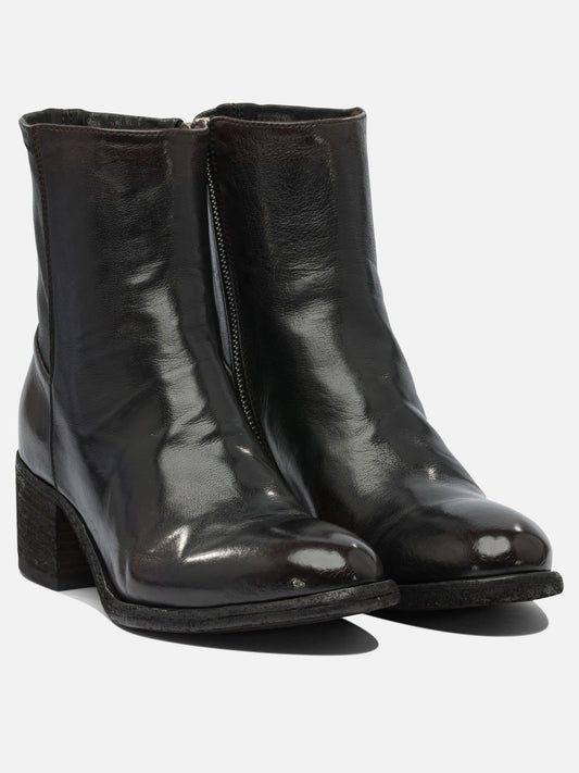 Zipped boots 100% leather - 100% leather Black - Officine Creative Women | PLP | VIETTI Online Store | 2