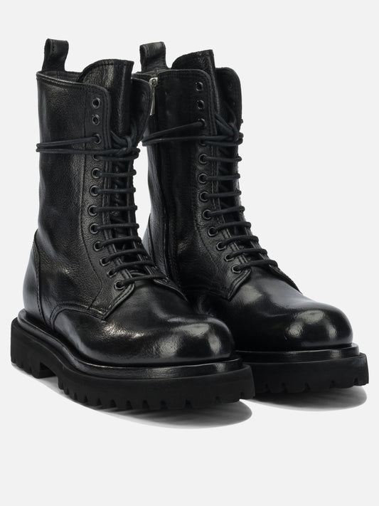 Combat boots 100% leather - 100% rubber Black - Officine Creative Women | PLP | VIETTI Online Store | 2