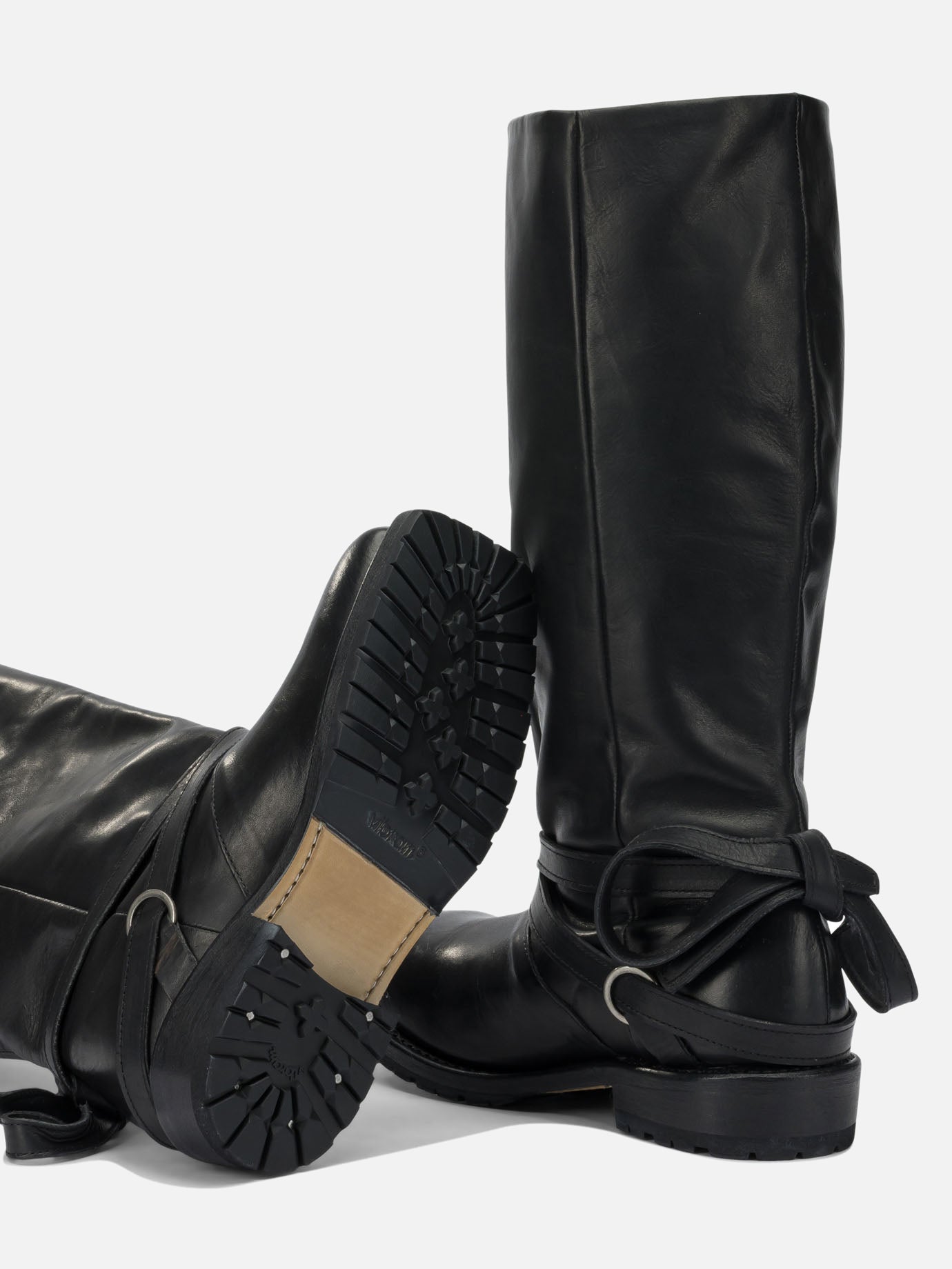 Knee-high 100% cow leather - 100% rubber Black - Our Legacy Women | PDP | VIETTI Online Store | Zoom-Modal_5