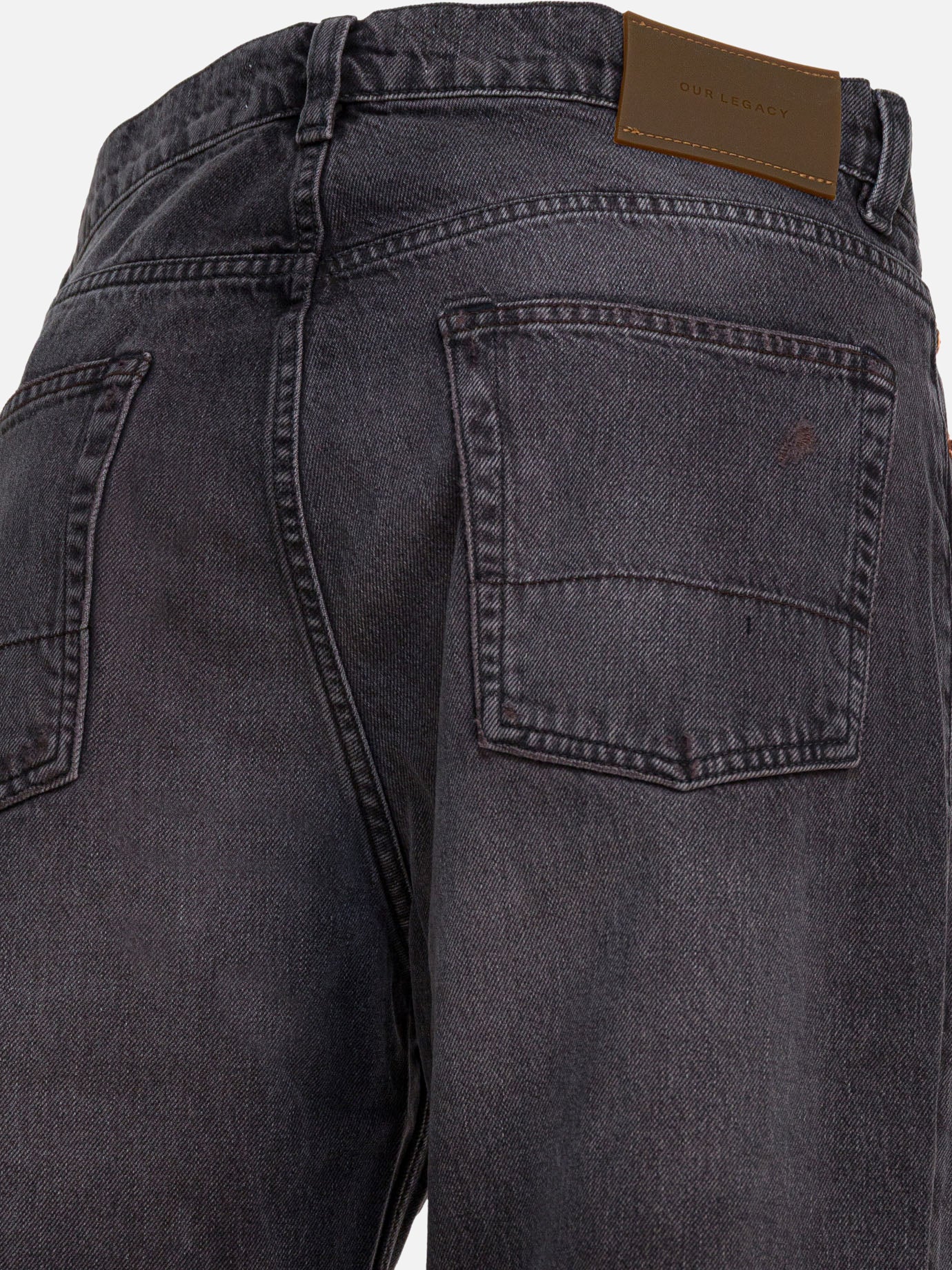 Jeans a gamba larga Solid colour Marrone - Our Legacy Uomo | PDP | VIETTI Online Store | Zoom-Modal_4