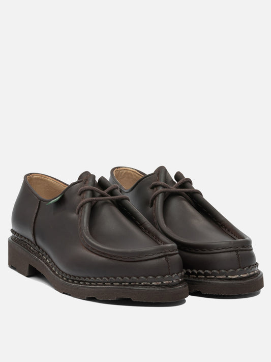 Laced loafers 100% leather - 100% rubber Brown - Paraboot Women | PLP | VIETTI Online Store | 2