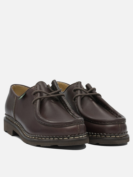 Laced loafers 100% leather - 100% rubber Brown - Paraboot Women | PLP | VIETTI Online Store | 2