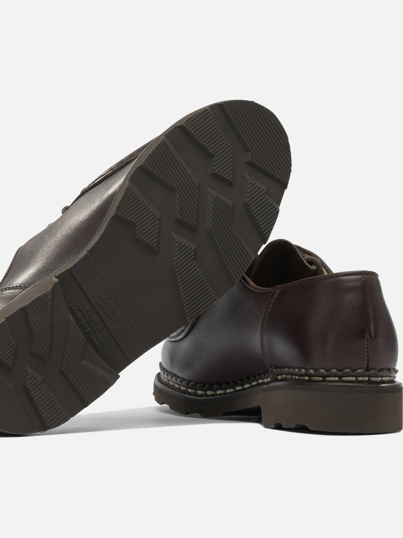 Laced loafers 100% leather - 100% rubber Brown - Paraboot Women | PDP | VIETTI Online Store | Zoom-Modal_5