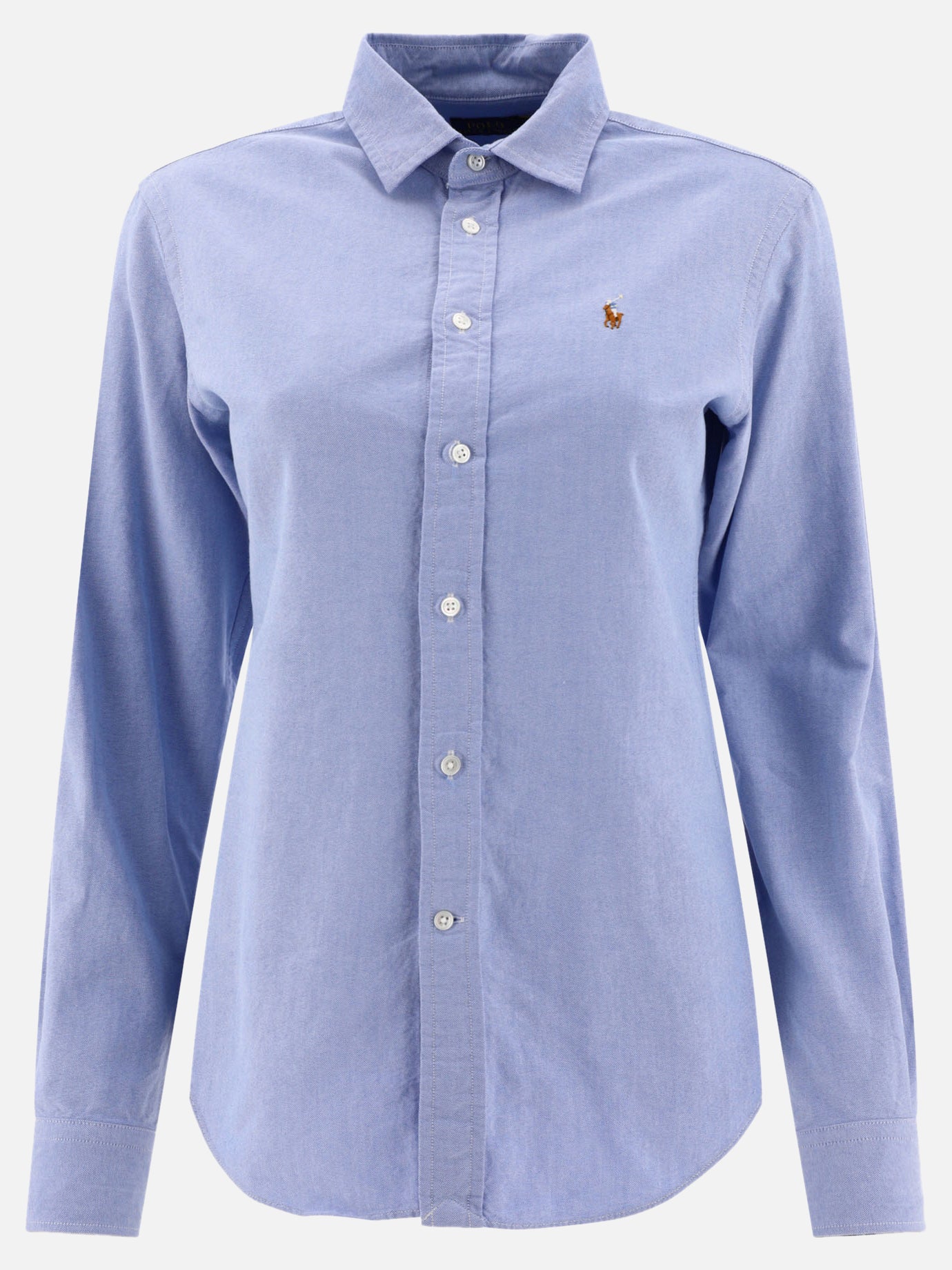 Polo Ralph Lauren Oxford slim-fit shirt Blue - Women | VIETTI Online Store Polo Ralph Lauren Oxford slim-fit shirt Blue - Women | VIETTI Online Store