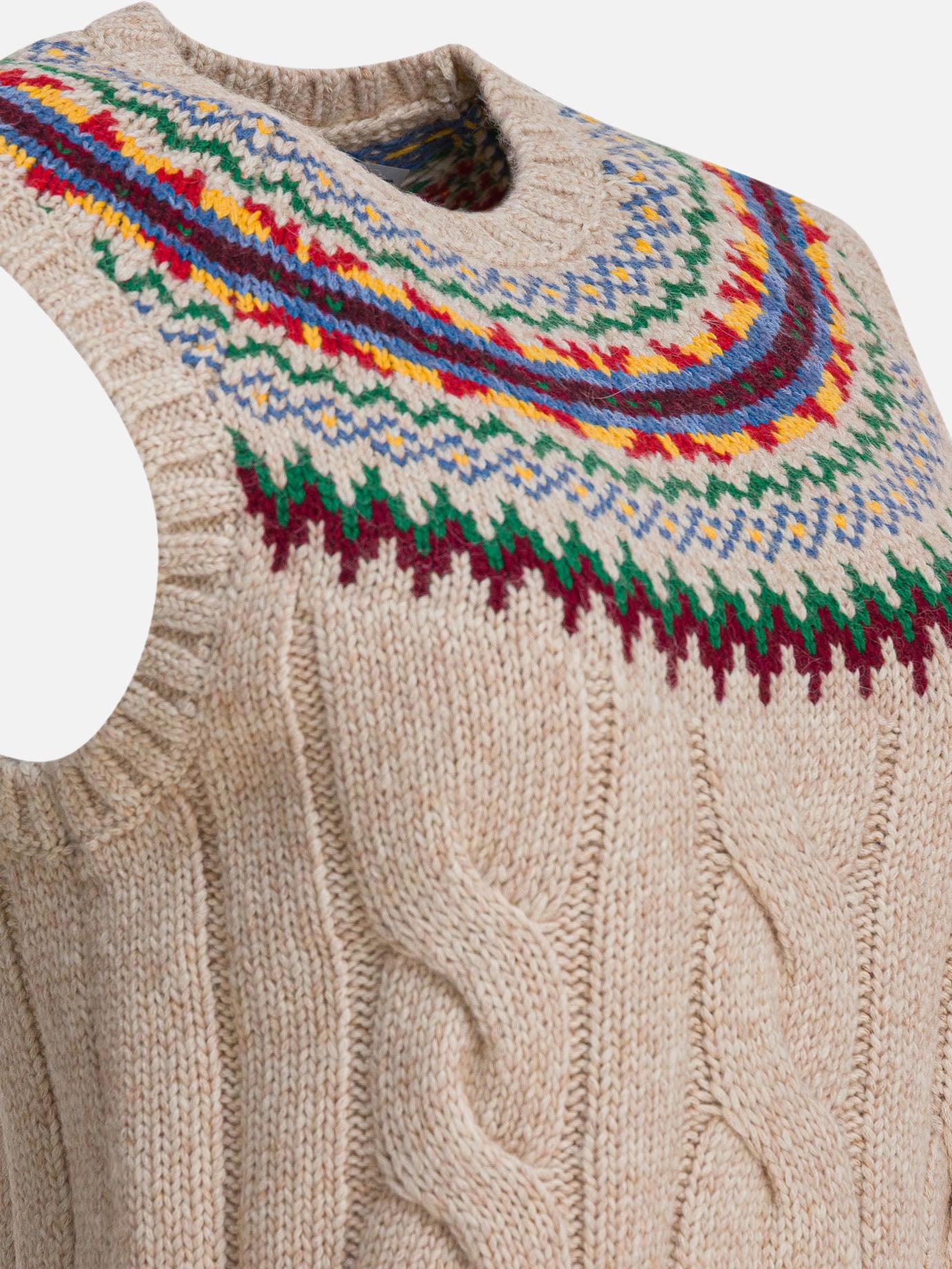 Vests Textured knit Beige - Polo Ralph Lauren Women | PDP | VIETTI Online Store | Zoom-Modal_4