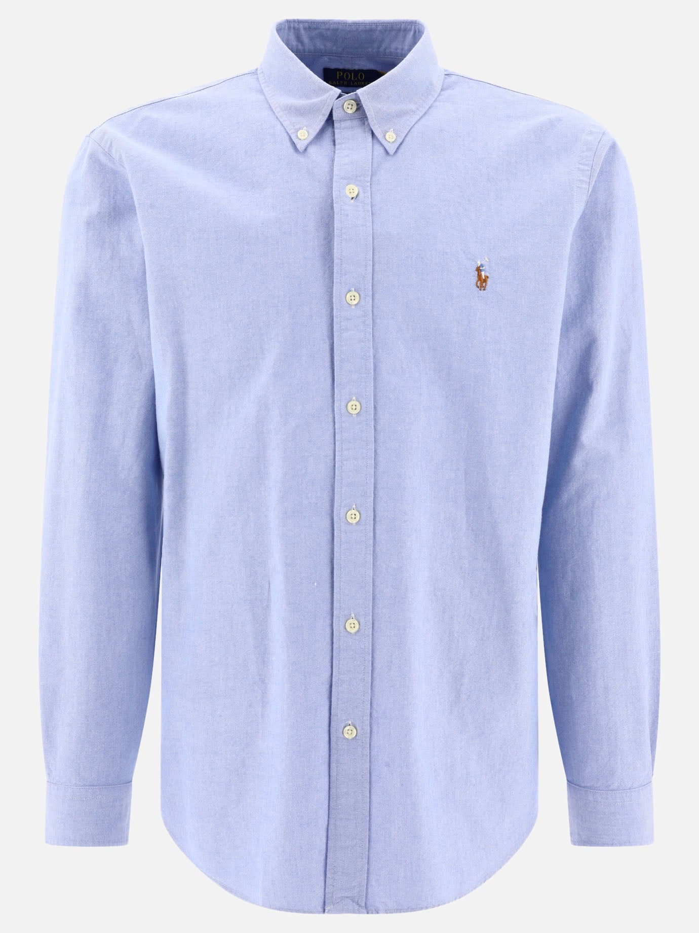 Polo Ralph Lauren Custom-fit casual shirt "Oxford" Blue - Men | VIETTI Online Store Polo Ralph Lauren Custom-fit casual shirt "Oxford" Blue - Men | VIETTI Online Store
