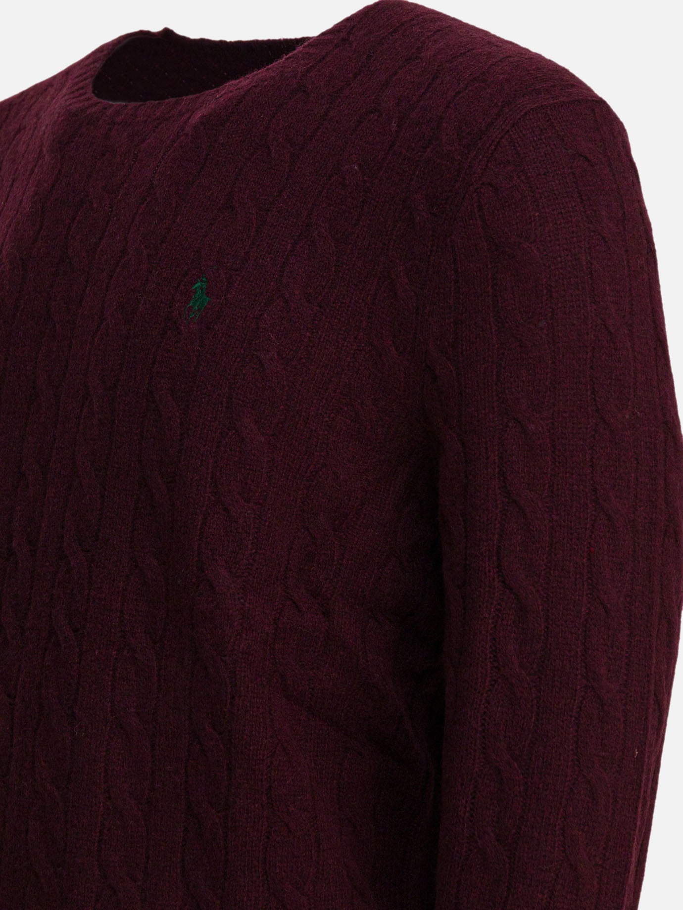 Crewneck sweaters Solid colour Bordeaux - Polo Ralph Lauren Men | PDP | VIETTI Online Store | Zoom-Modal_4