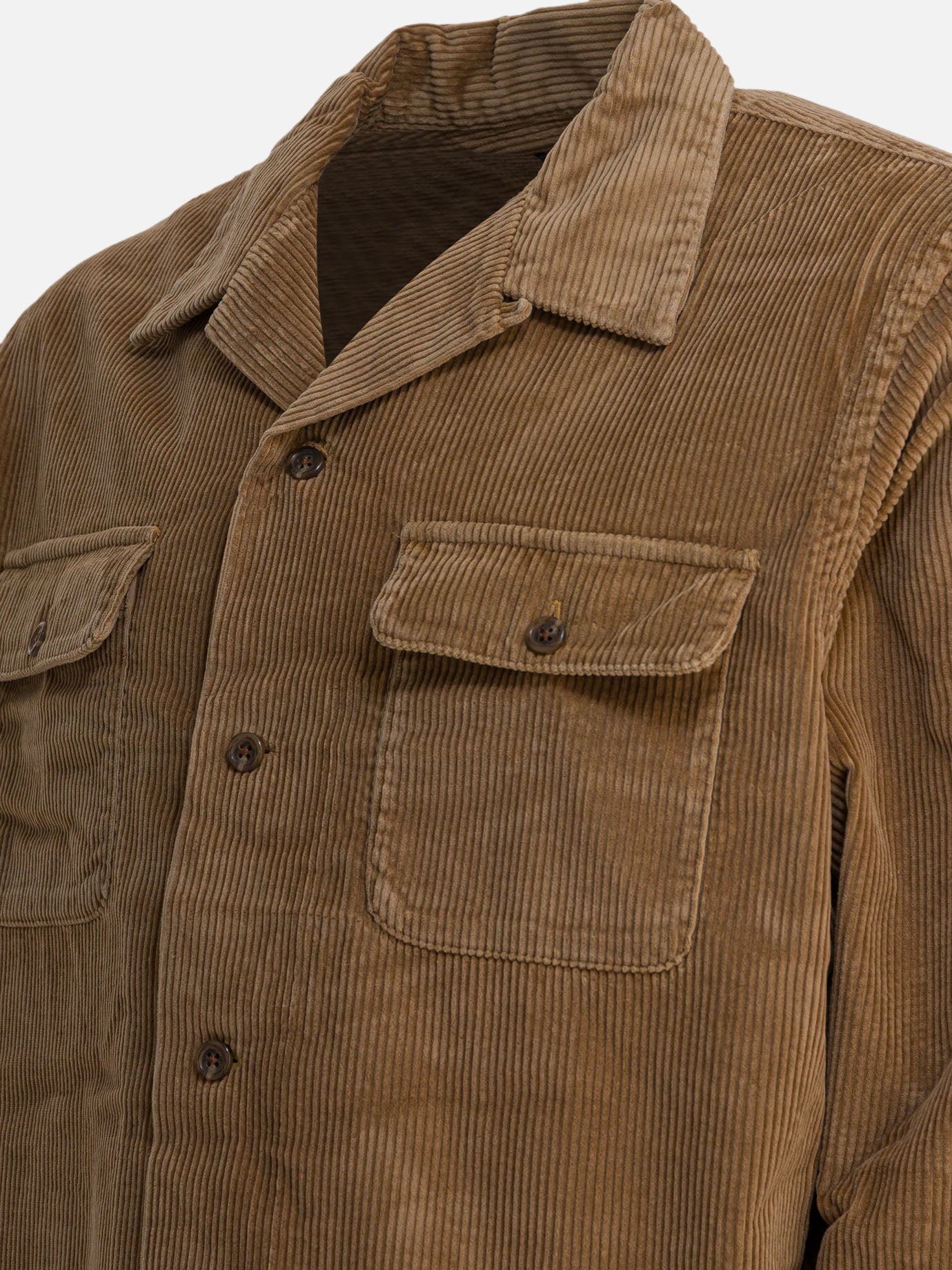 Overshirt jackets Solid colour Brown - Polo Ralph Lauren Men | PDP | VIETTI Online Store | Zoom-Modal_4