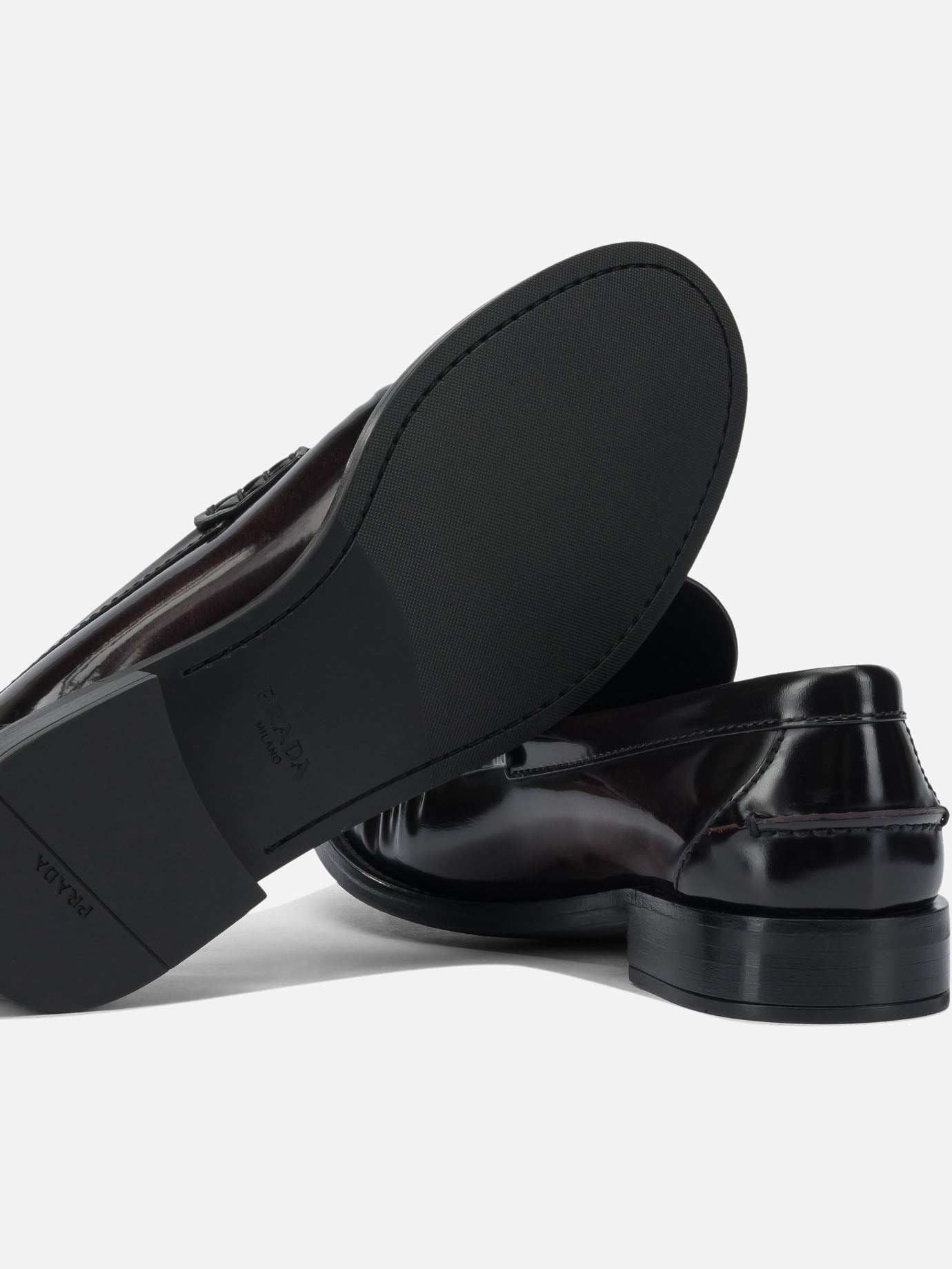 Mocassini 100% calf leather - 100% rubber Marrone - Prada Donna | PDP | VIETTI Online Store | Zoom-Modal_5