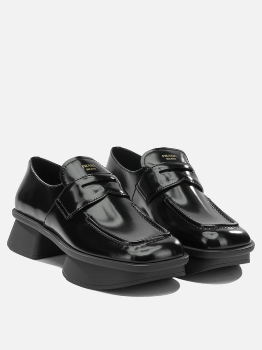 Loafers 100% leather - 100% rubber Black - Prada Women | PLP | VIETTI Online Store | 2