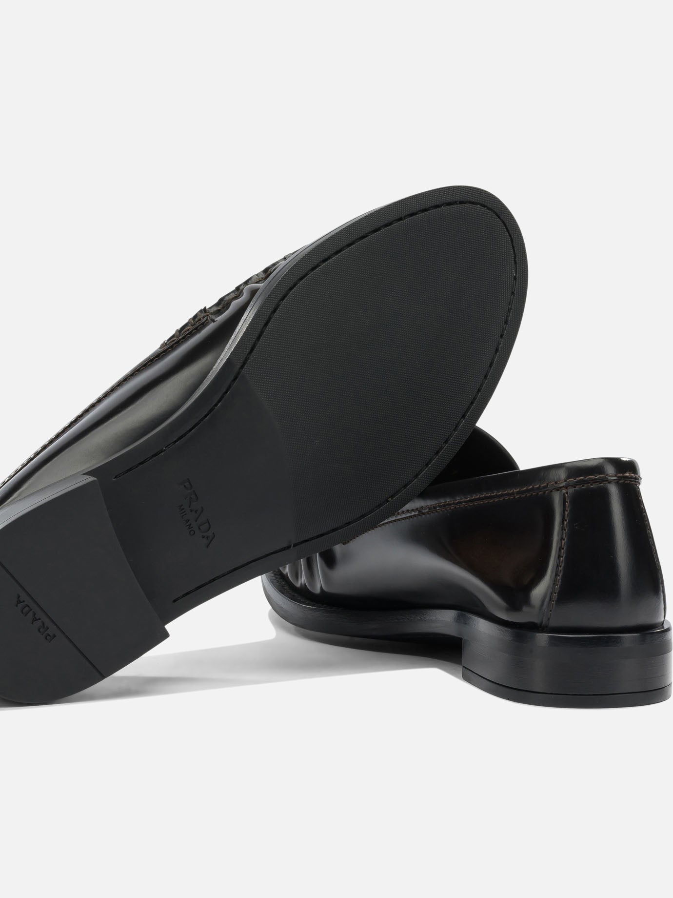 Loafers 100% calf leather - 100% rubber Black - Prada Women | PDP | VIETTI Online Store | Zoom-Modal_5
