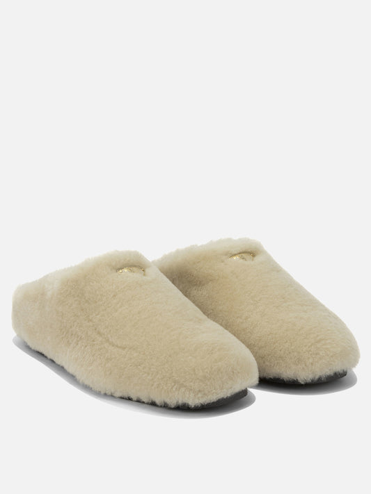 Slippers 100% lamb skin - 100% rubber Beige - Prada Women | PLP | VIETTI Online Store | 2