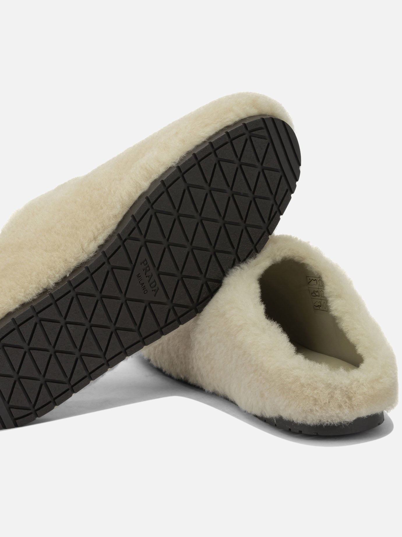 Slippers 100% lamb skin - 100% rubber Beige - Prada Women | PDP | VIETTI Online Store | Zoom-Modal_5