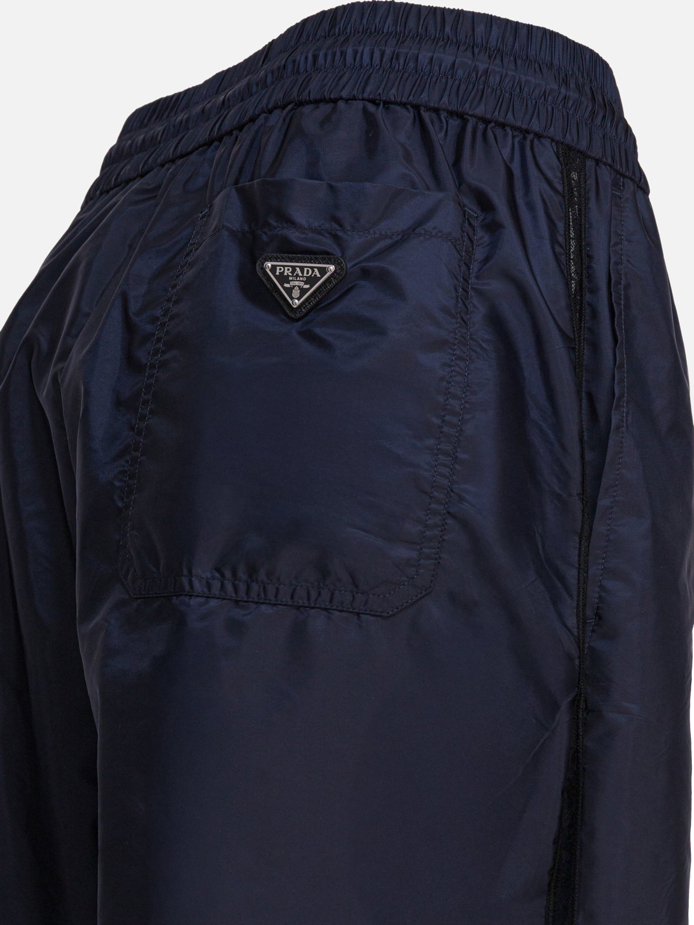 Leisure trousers Solid colour Blue - Prada Women | PDP | VIETTI Online Store | Zoom-Modal_4