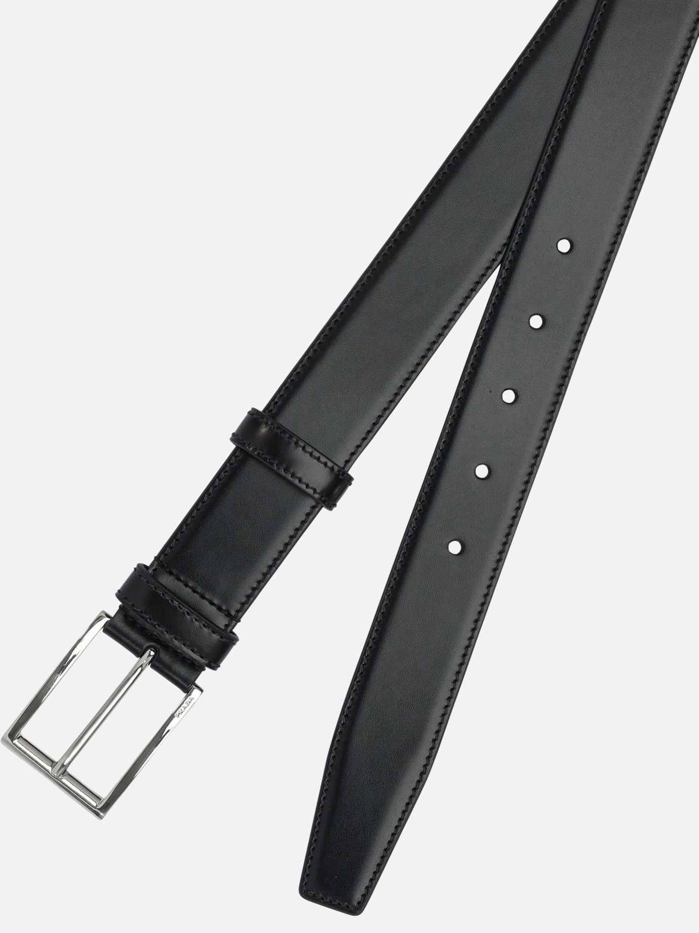 Leather belts 100% calf leather Black - Prada Men | PDP | VIETTI Online Store | Zoom-Modal_2