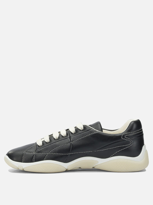 Low top sneakers 100% lamb leather - 100% rubber Black - Prada Men | PLP | VIETTI Online Store | 2