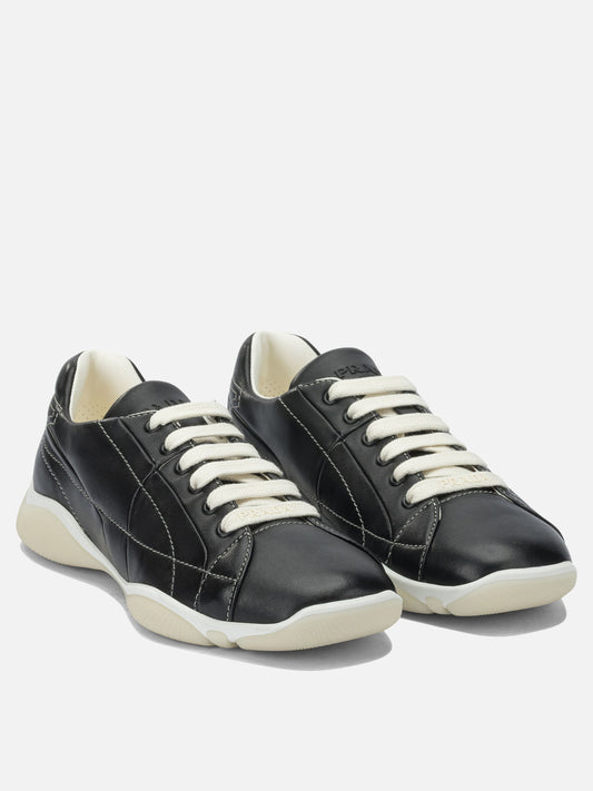 Low top sneakers 100% lamb leather - 100% rubber Black - Prada Men | PLP | VIETTI Online Store | 2