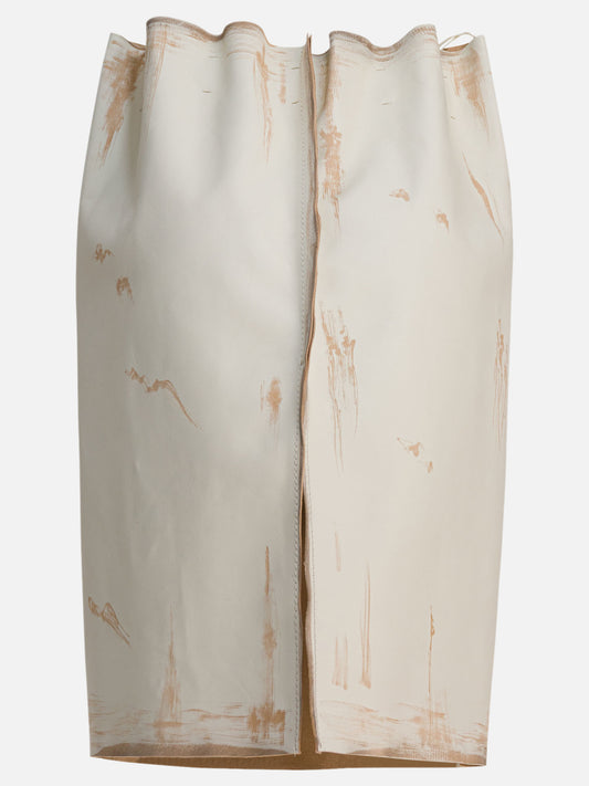 Midi skirts Solid colour White - Prada Women | PLP | VIETTI Online Store | 2
