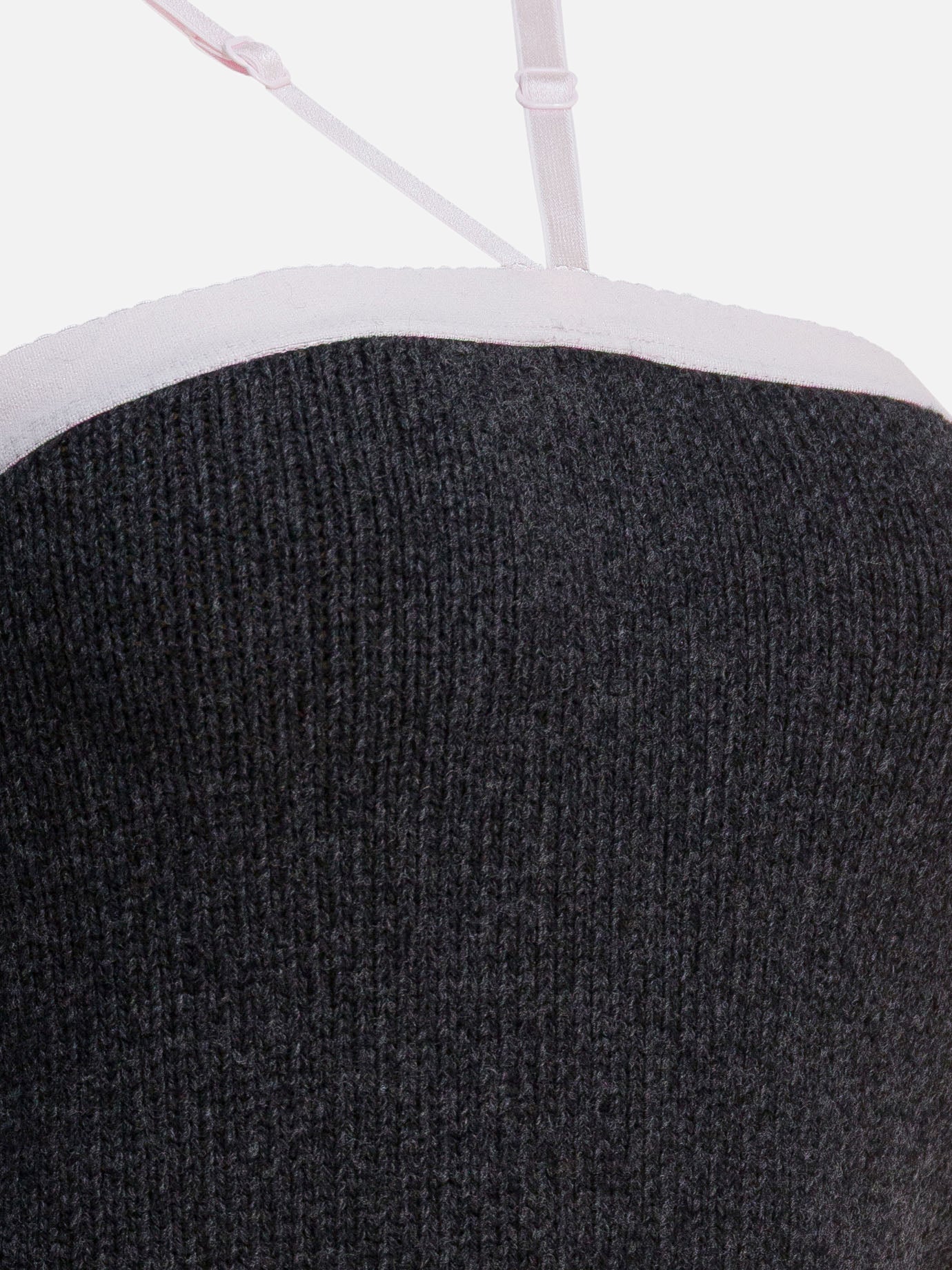 Crop tops Solid colour Grey - Prada Women | PDP | VIETTI Online Store | Zoom-Modal_4