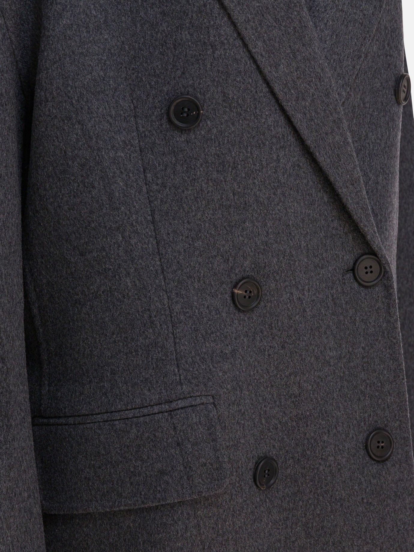 Long coats Solid colour Grey - Prada Women | PDP | VIETTI Online Store | Zoom-Modal_4