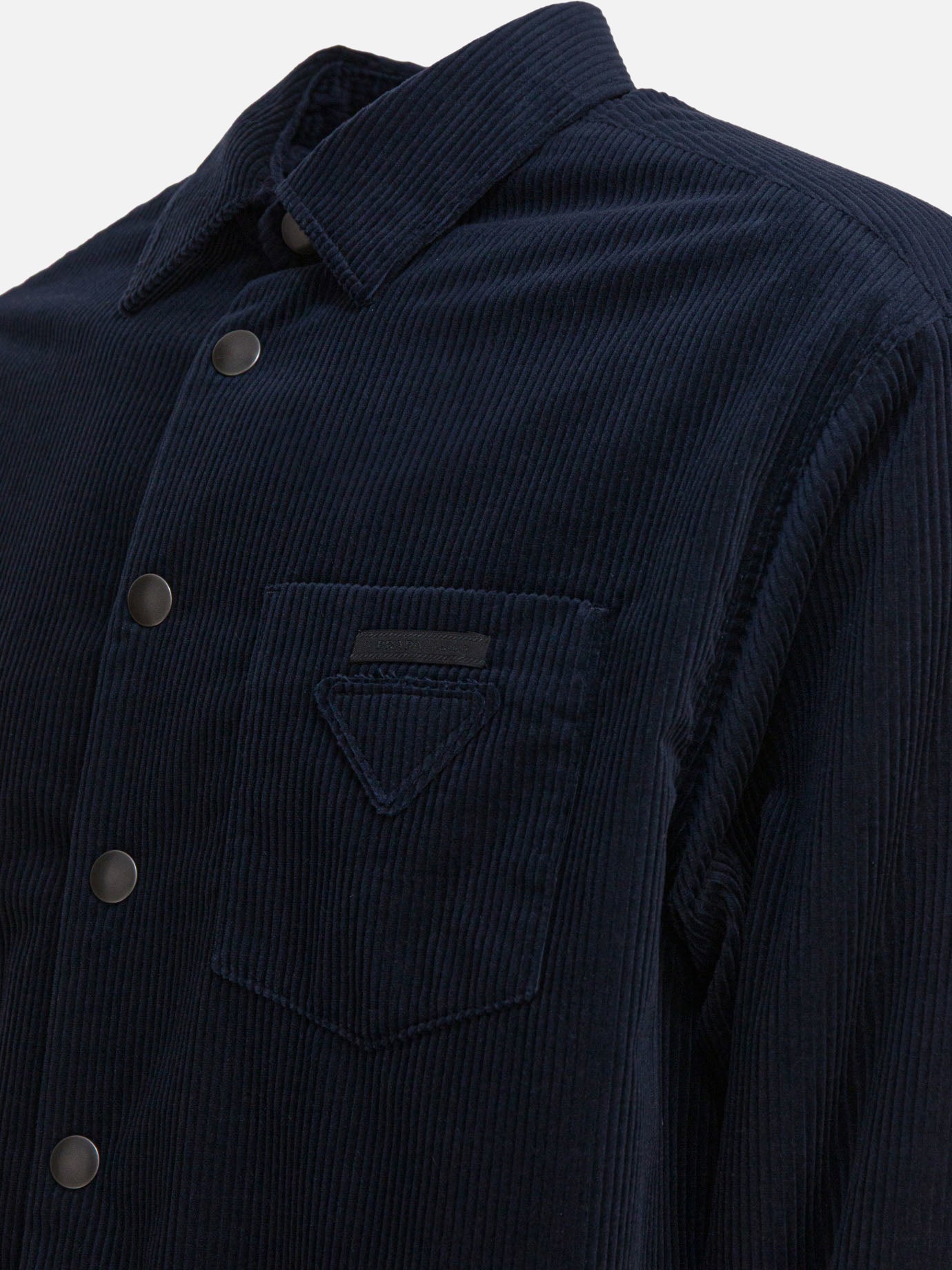Casual shirts Solid colour Blue - Prada Men | PDP | VIETTI Online Store | Zoom-Modal_4