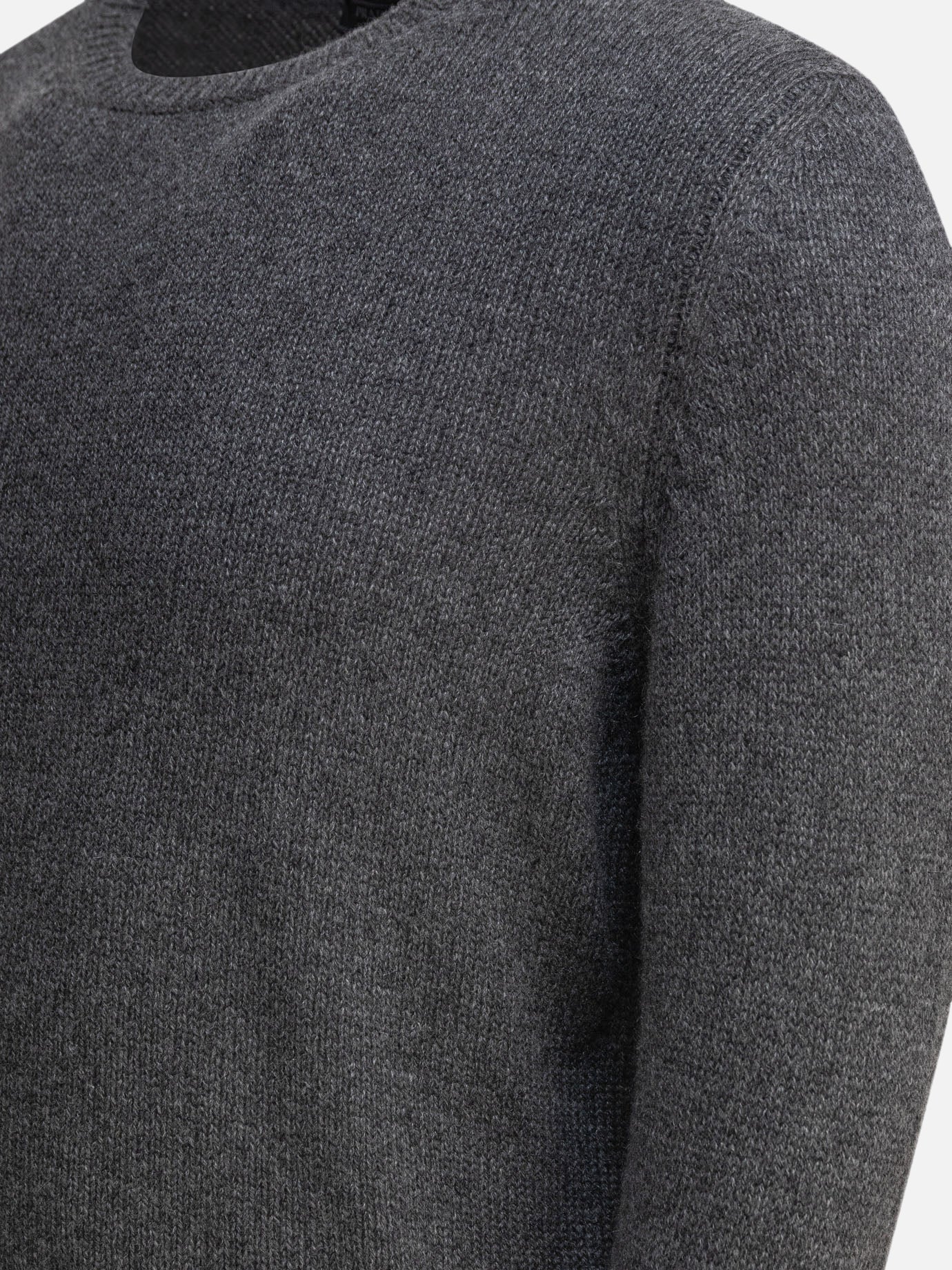 Crewneck sweaters Solid colour Grey - Prada Men | PDP | VIETTI Online Store | Zoom-Modal_4