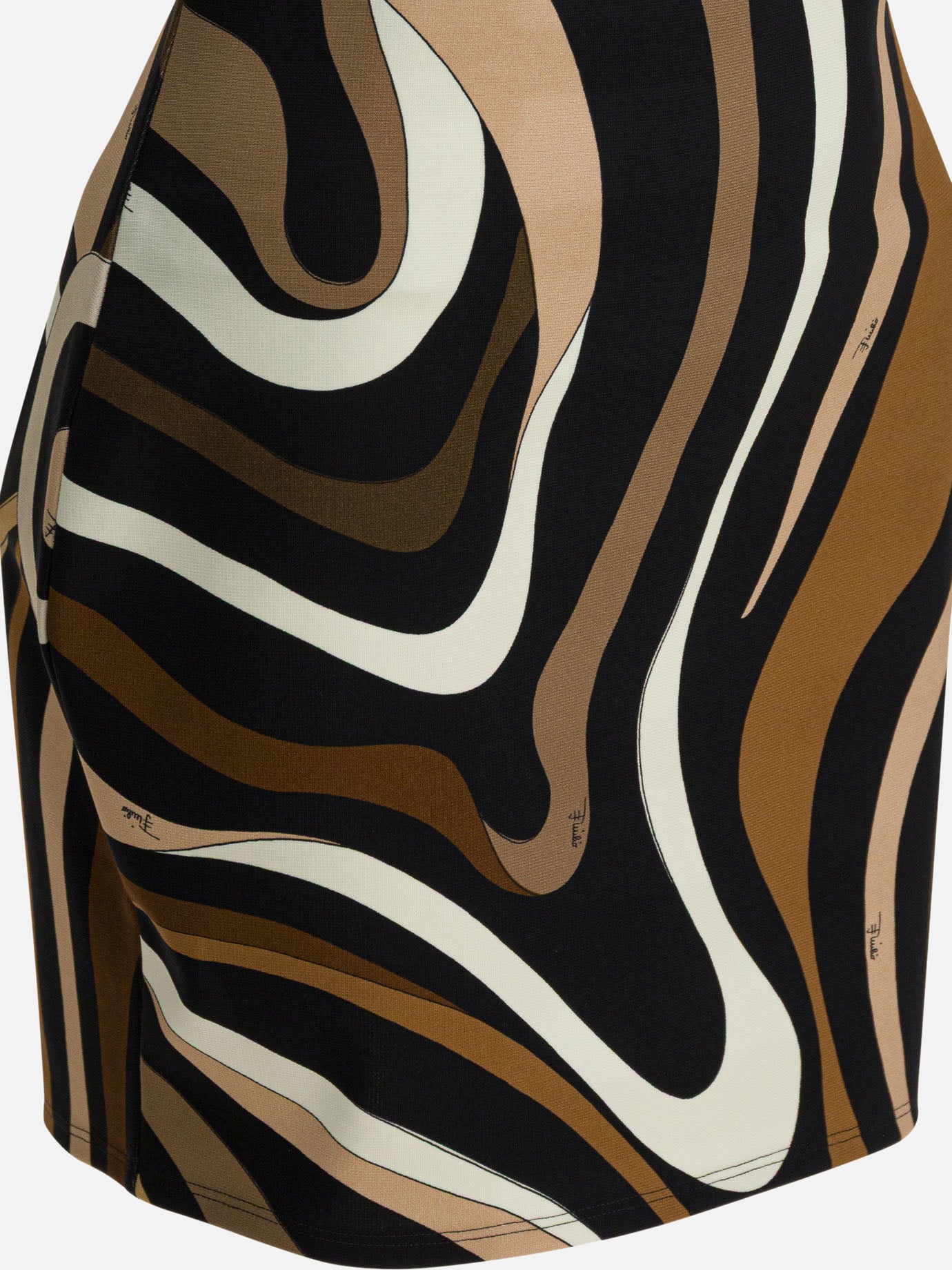Pucci "Compact Jersey" short dress Brown