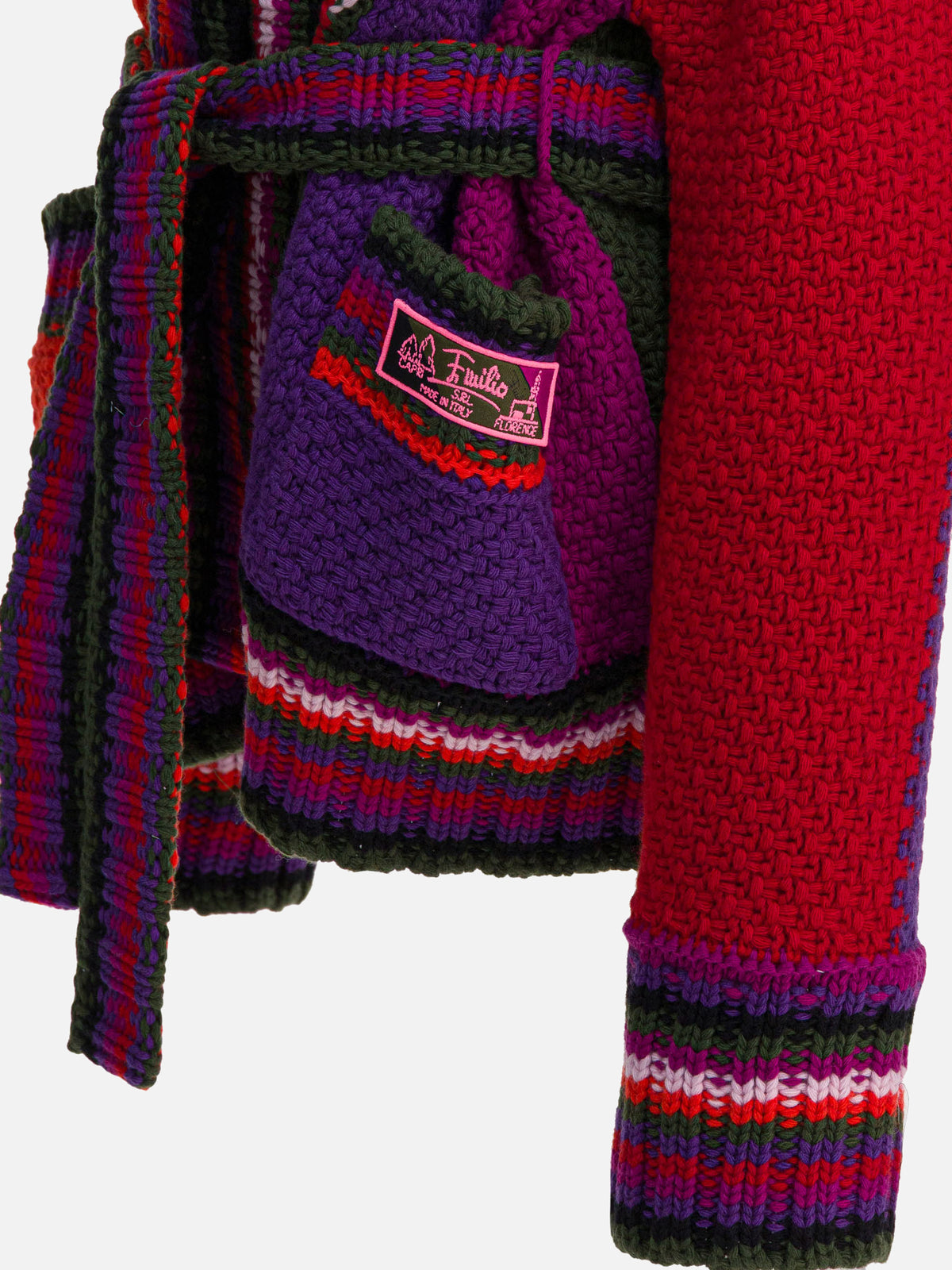 Pucci Orchidee print wool cardigan Multicolor