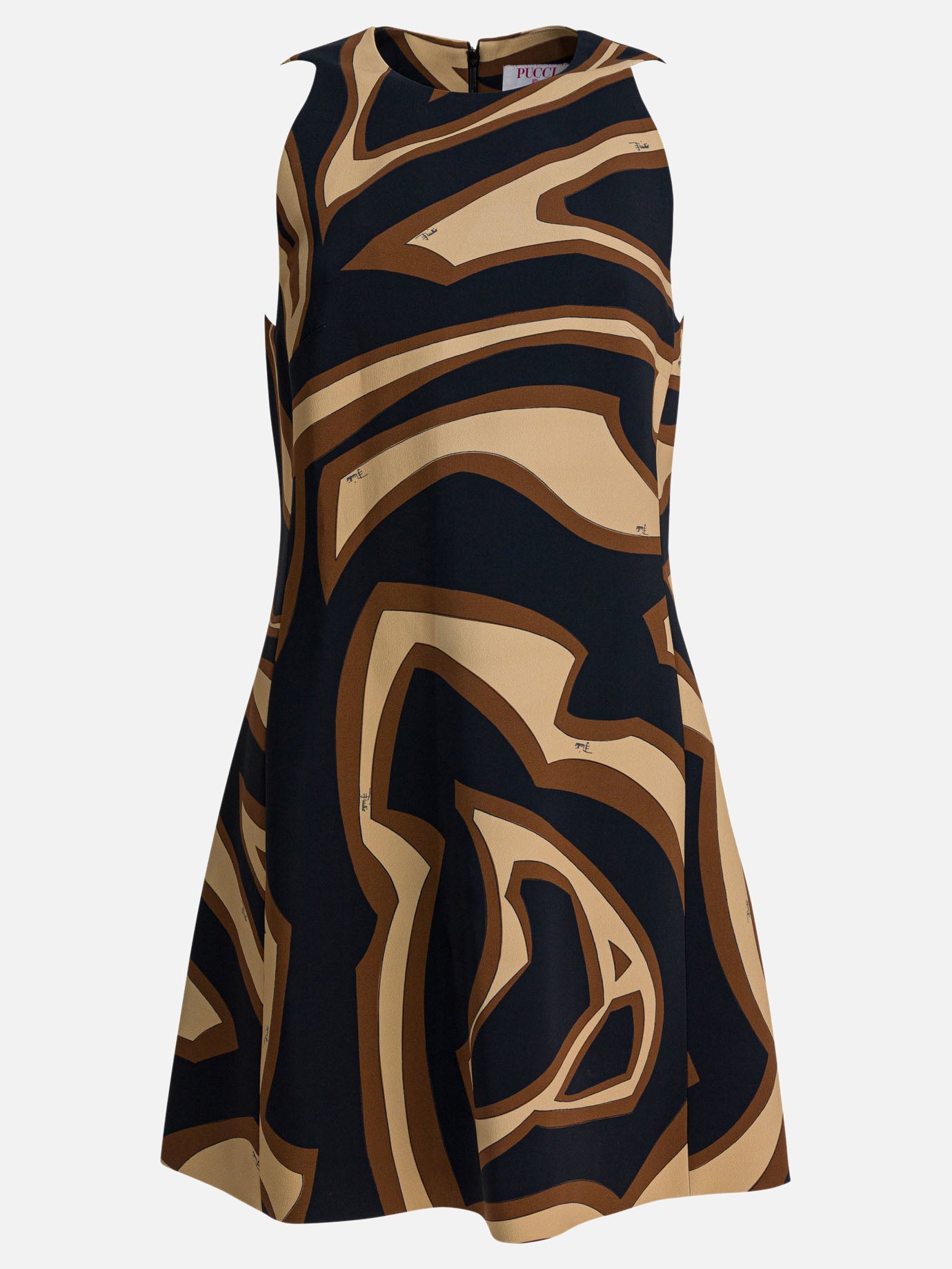 Pucci Labirinto print trapeze dress Black - Women Pucci Labirinto print trapeze dress Black - Women