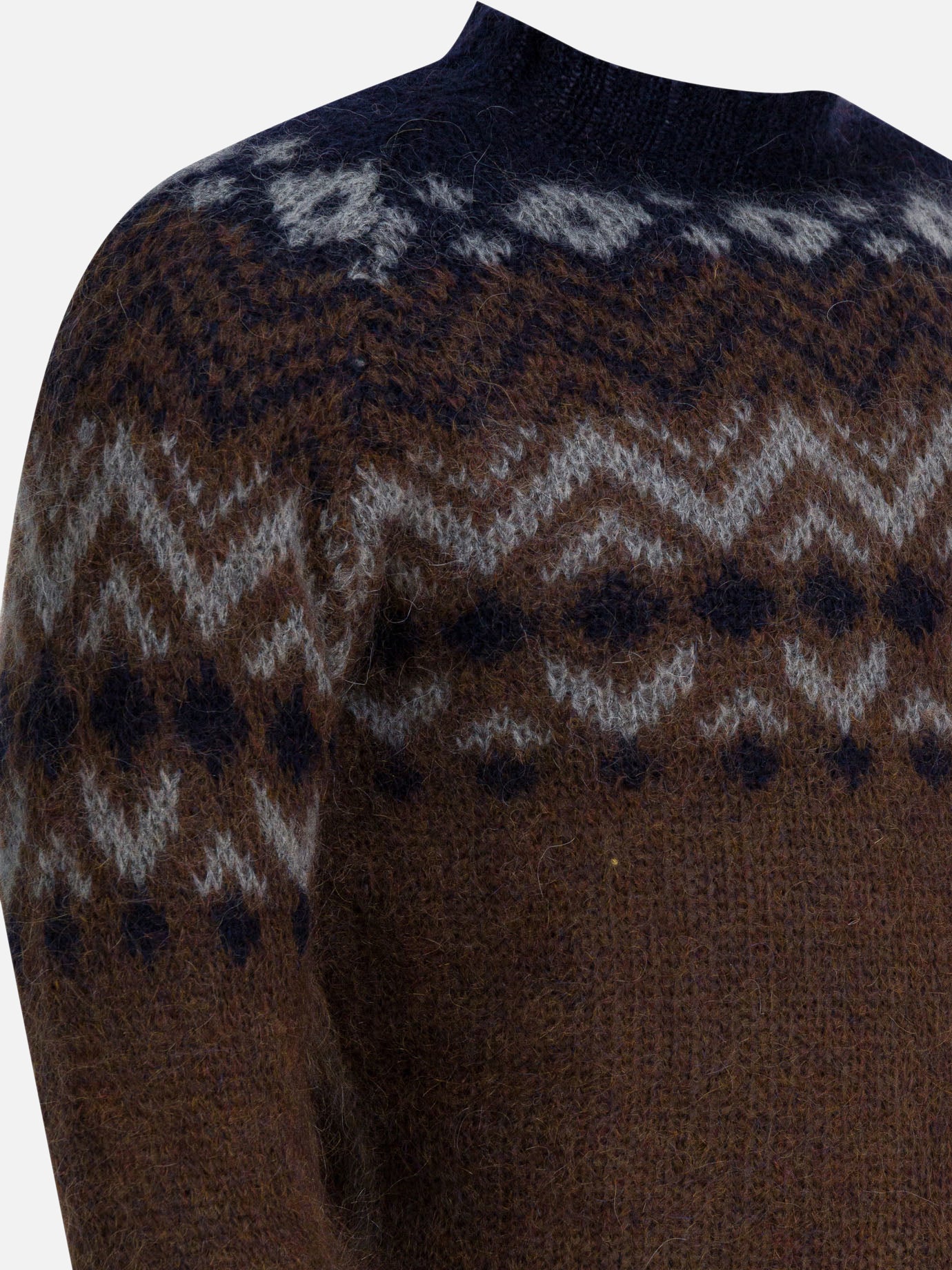 Maglioni girocollo Textured knit Marrone - Rakkì Uomo | PDP | VIETTI Online Store | Zoom-Modal_4