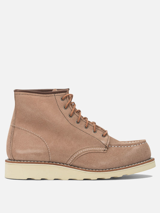 Red Wing Shoes "6'' Moc Toe 3319 Dusty Rose Abilene" Lace-up ankle boots Brown
