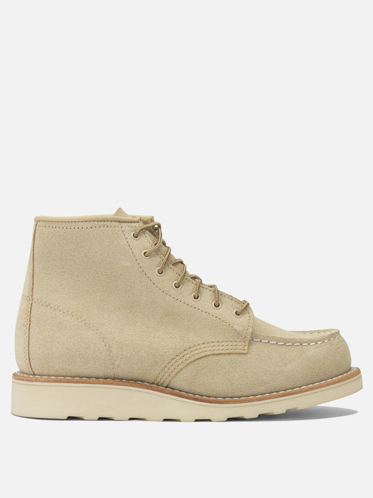 Red Wing Shoes "6'' Moc Toe 3328 Cream Abilen" Lace-up ankle boots Beige